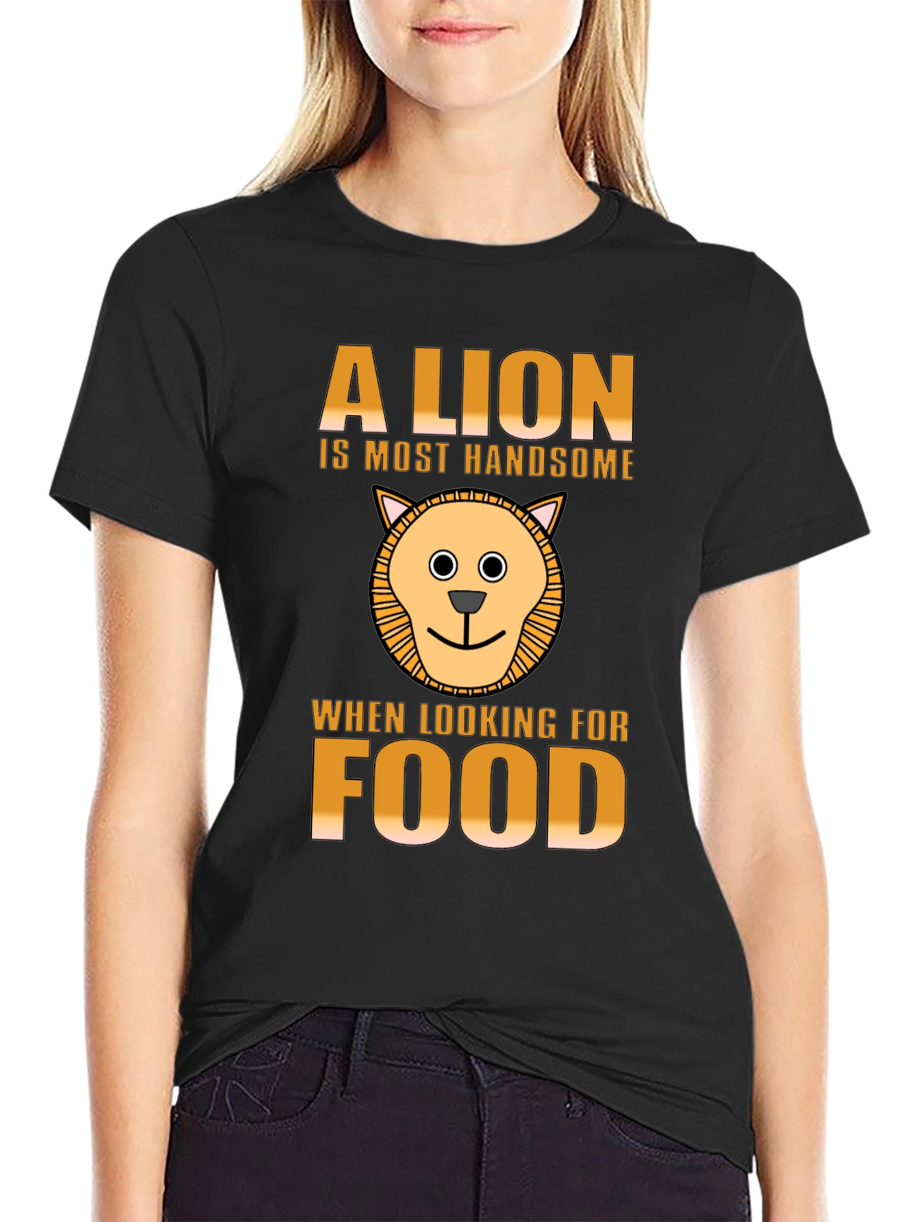 Black Lion Handsome Food T-Shirt view 2