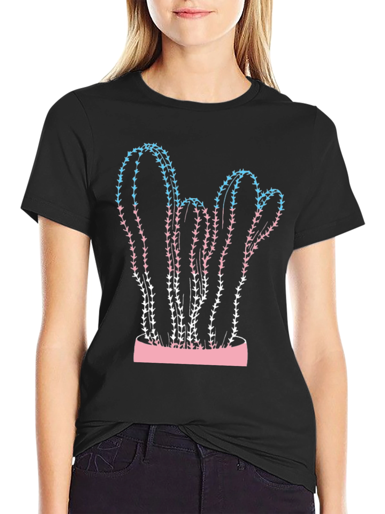 Transgender Pride Cactus T-Shirt - 2