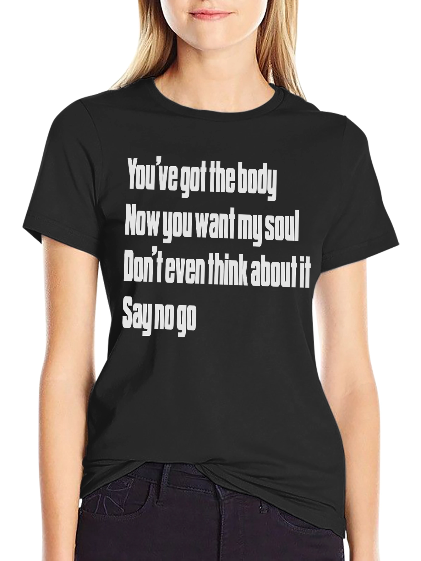Black You've Got The Body Graphic T-Shirt view 2