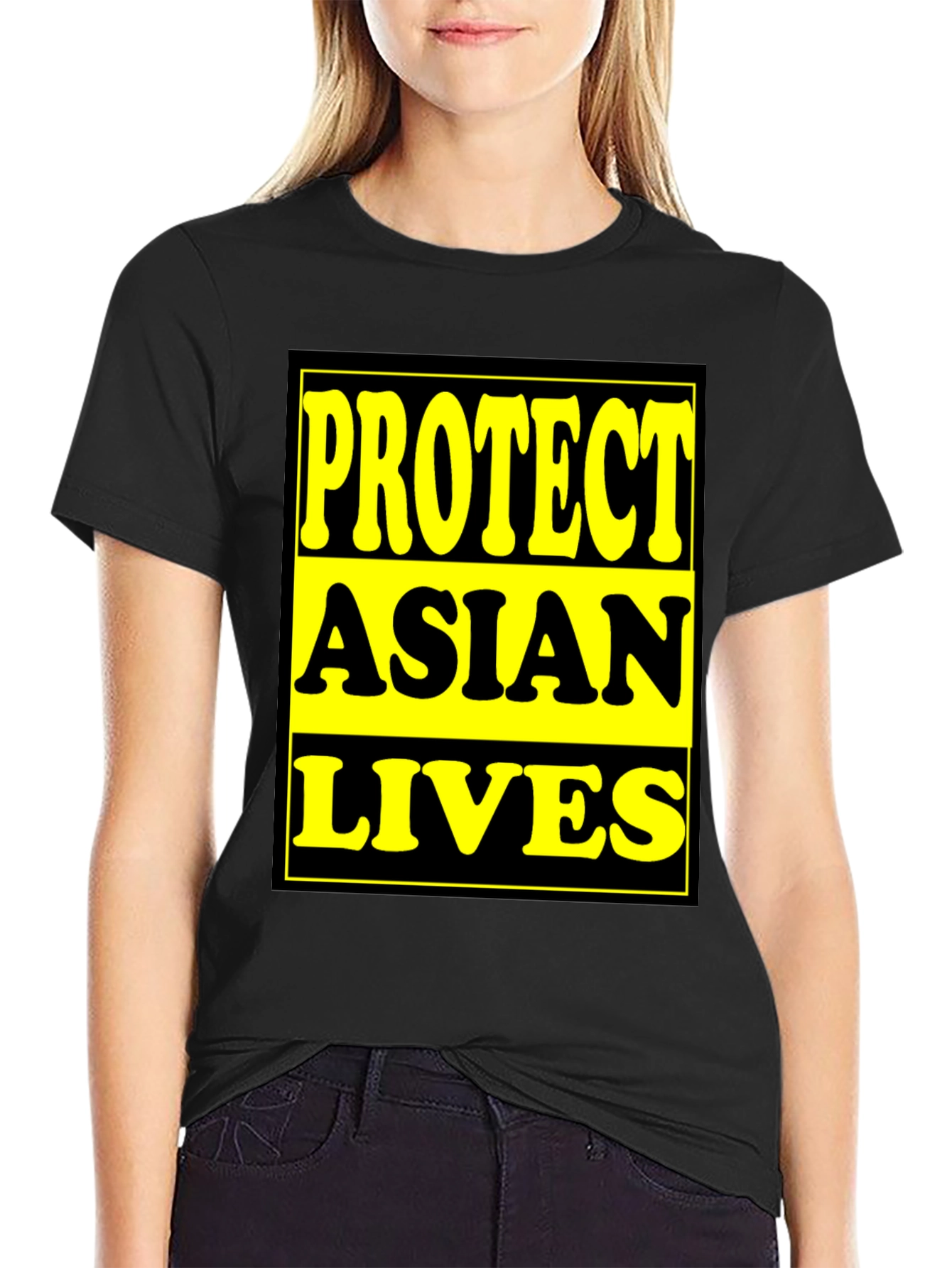 Black Protect Asian Lives Graphic Tee view 2
