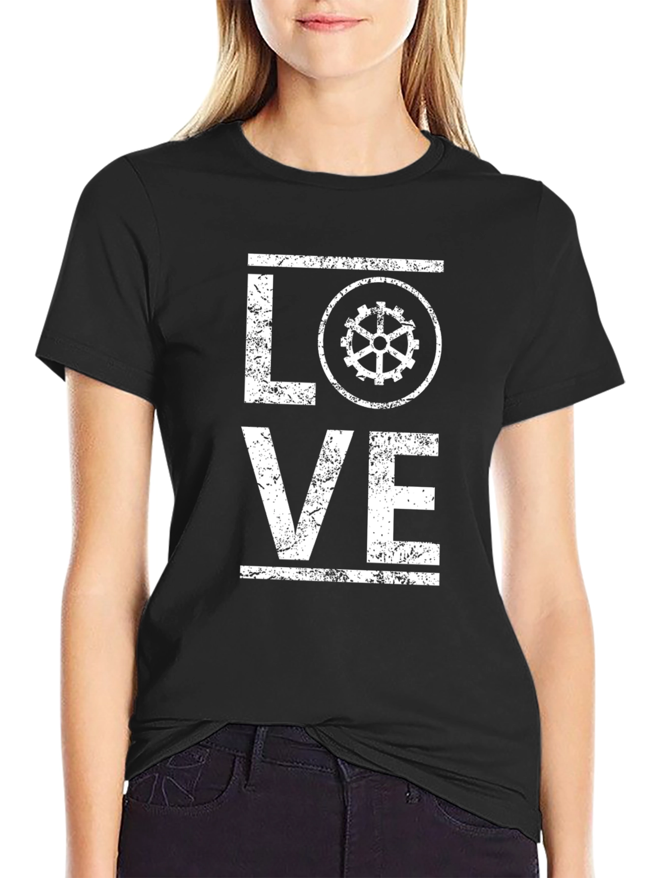 Black Love Gear Graphic T-Shirt - Mechanic Gift view 2