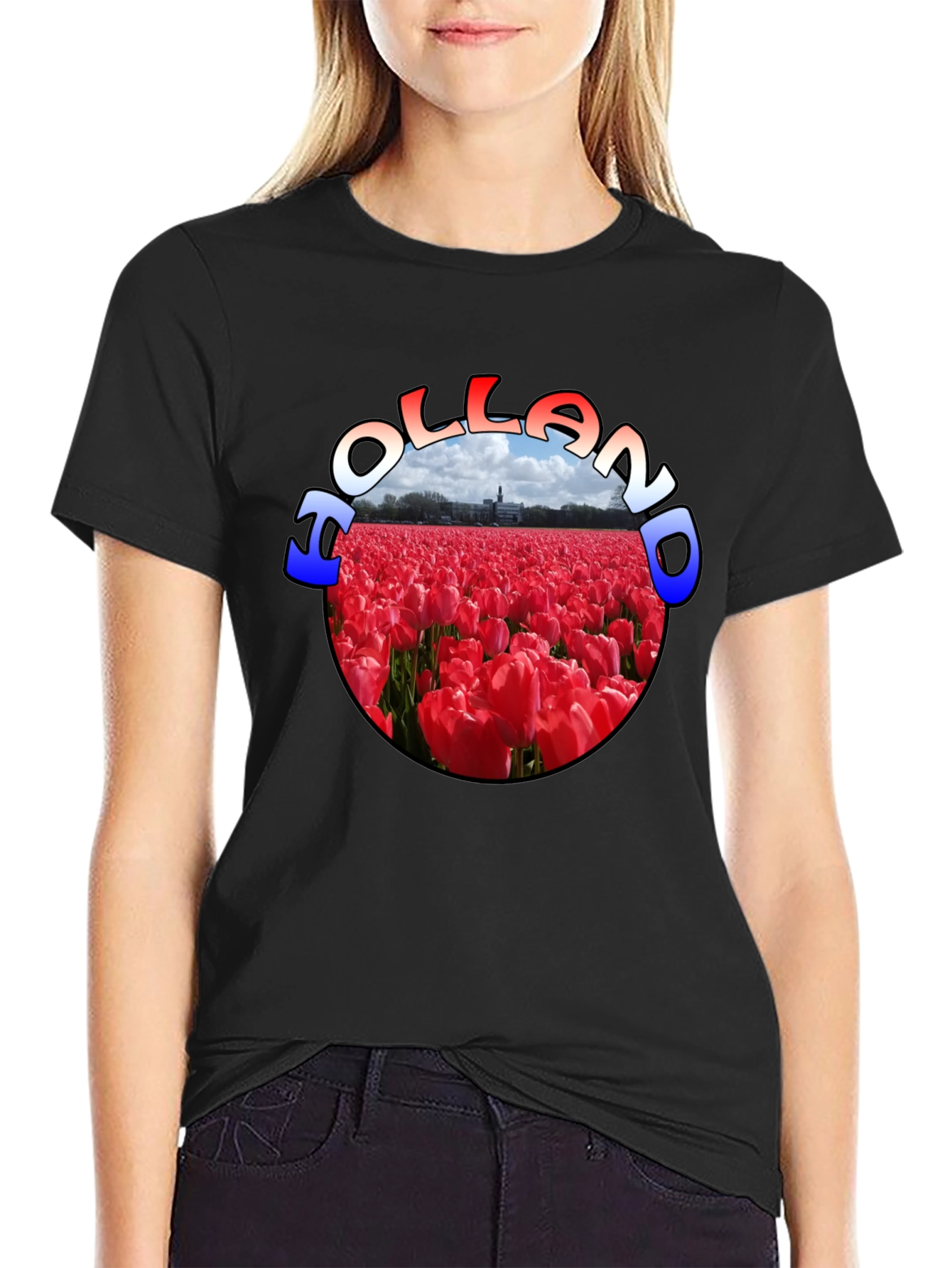 Holland Tulip Field Graphic T-Shirt - 2