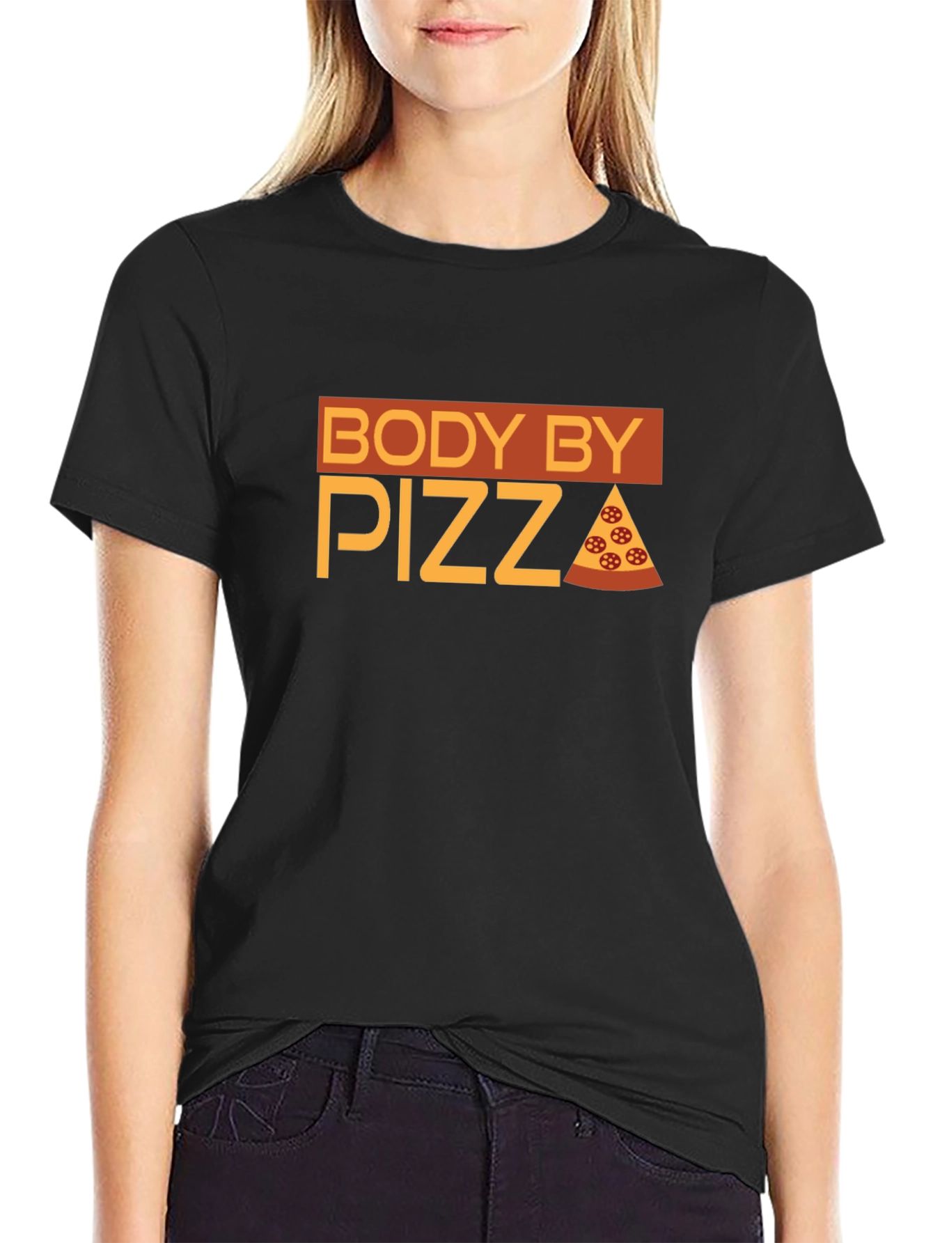 Body By Pizza T-Shirt - Funny Foodie Tee - 2
