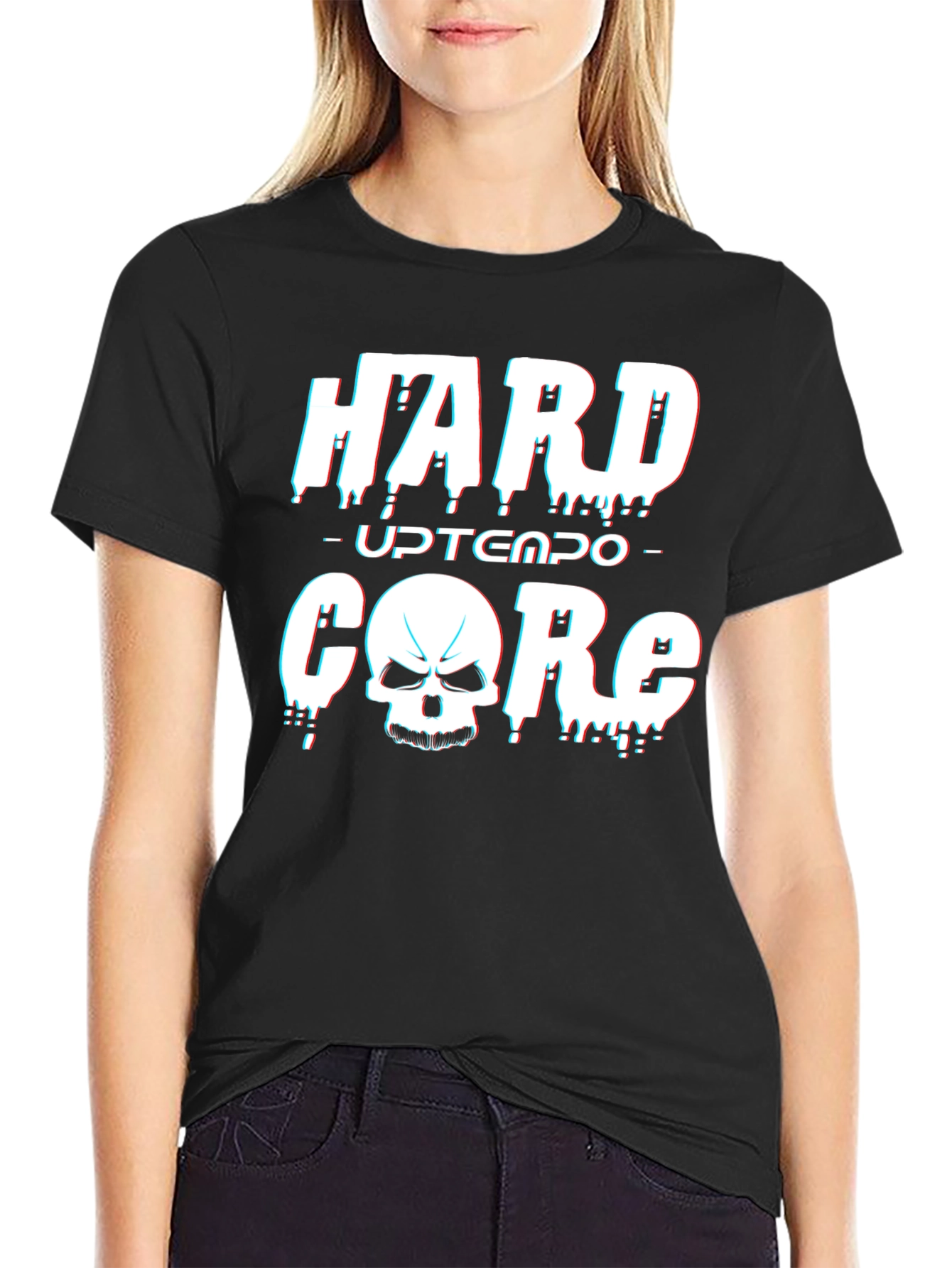 Black Hard Uptempo Core Graphic Tee view 2