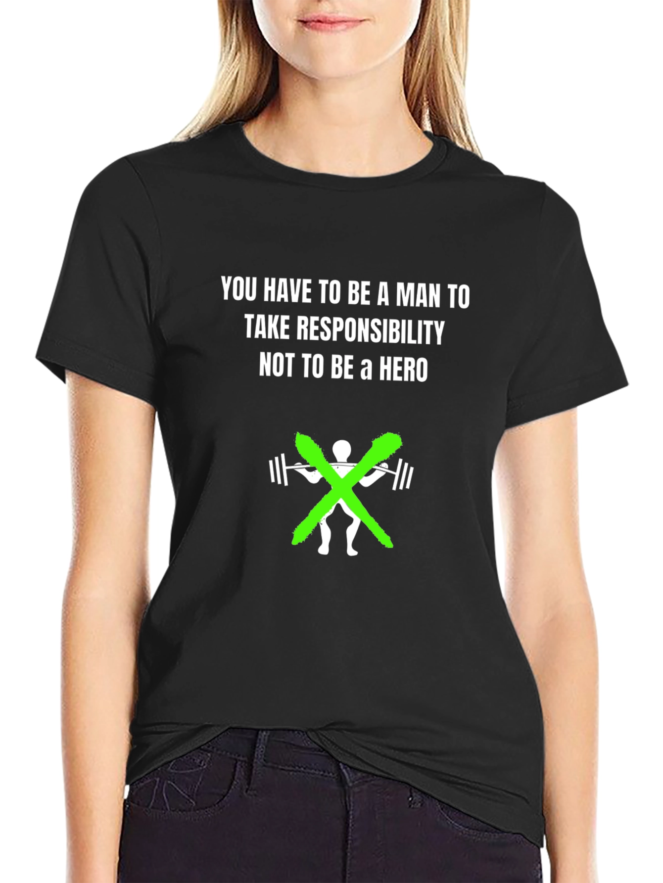 Black Man's Responsibility Graphic T-Shirt view 2