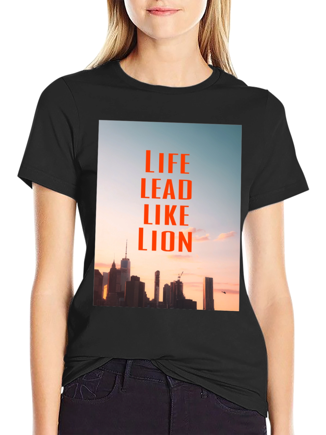Black Life Lead Like Lion Graphic Tee view 2