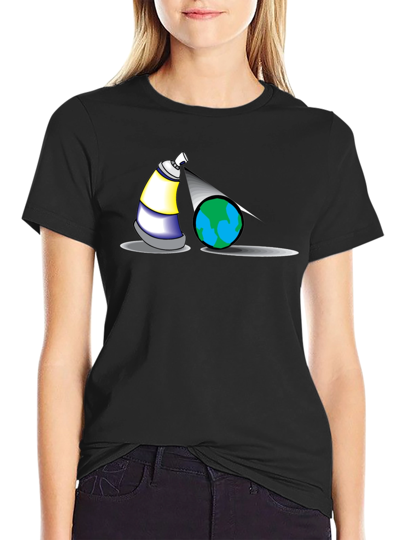 Spray Paint Earth T-Shirt - 2