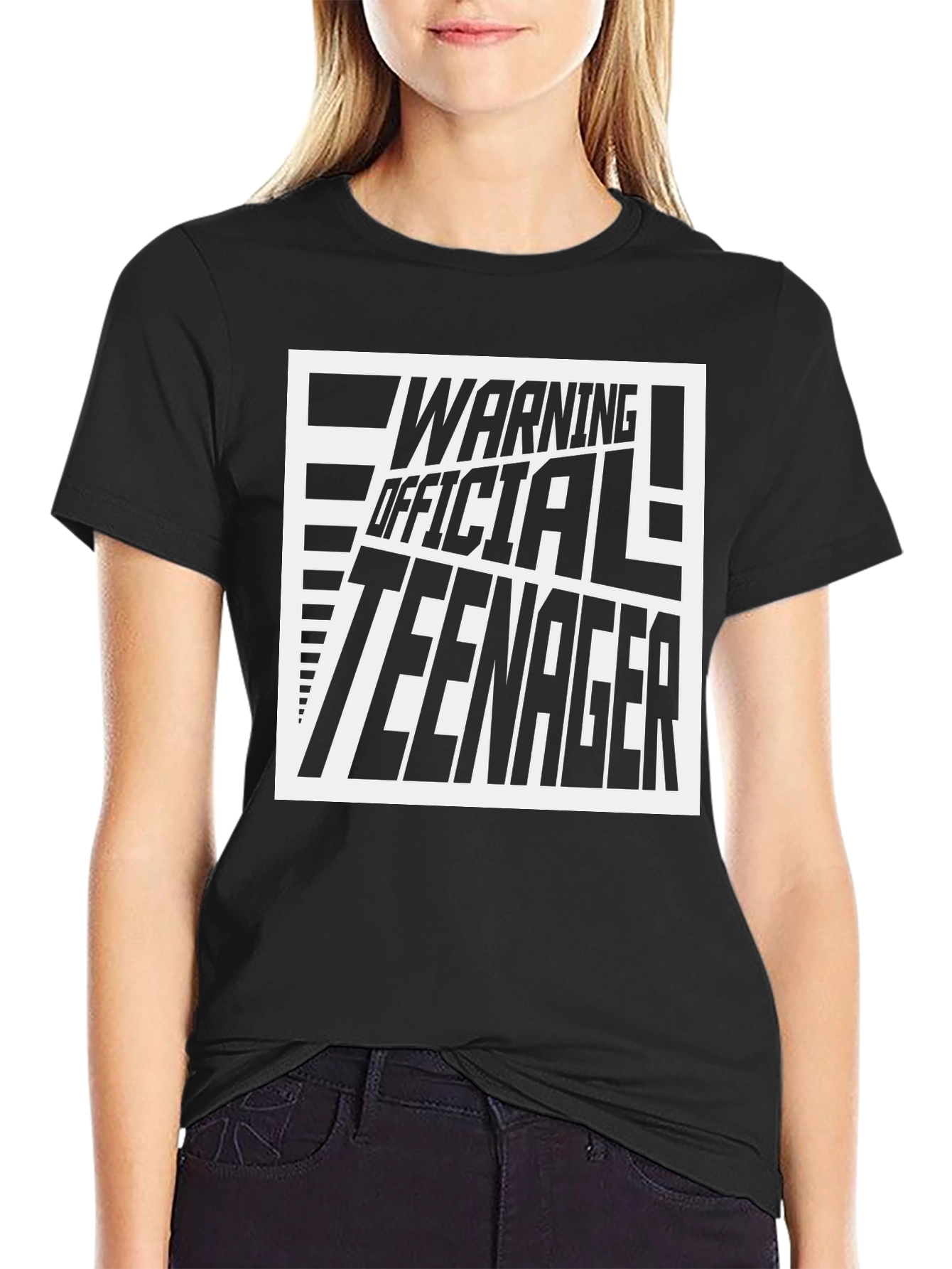 Official Teenager Black Graphic T-Shirt - 2