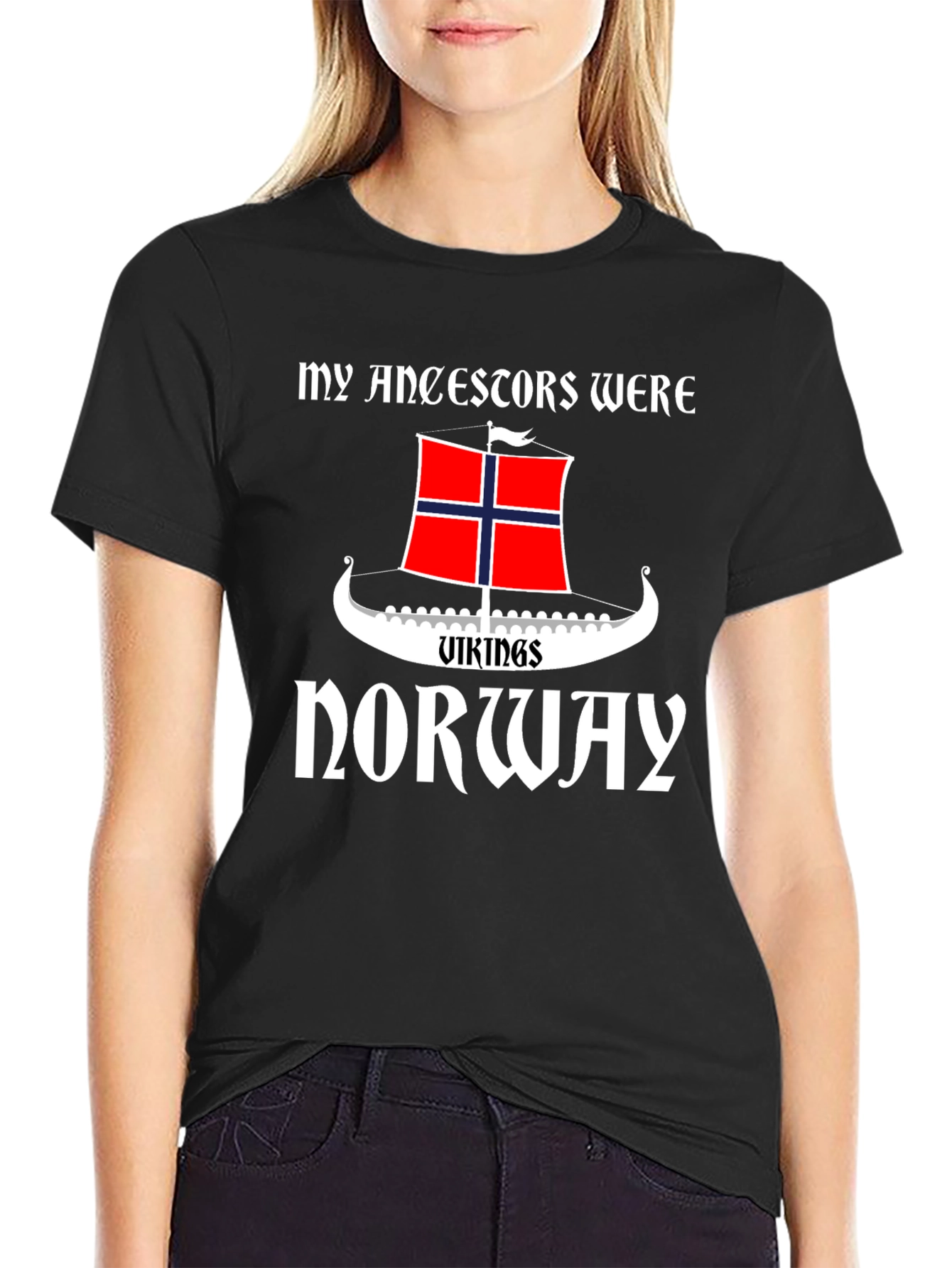 Black Vikings of Norway T-Shirt view 2
