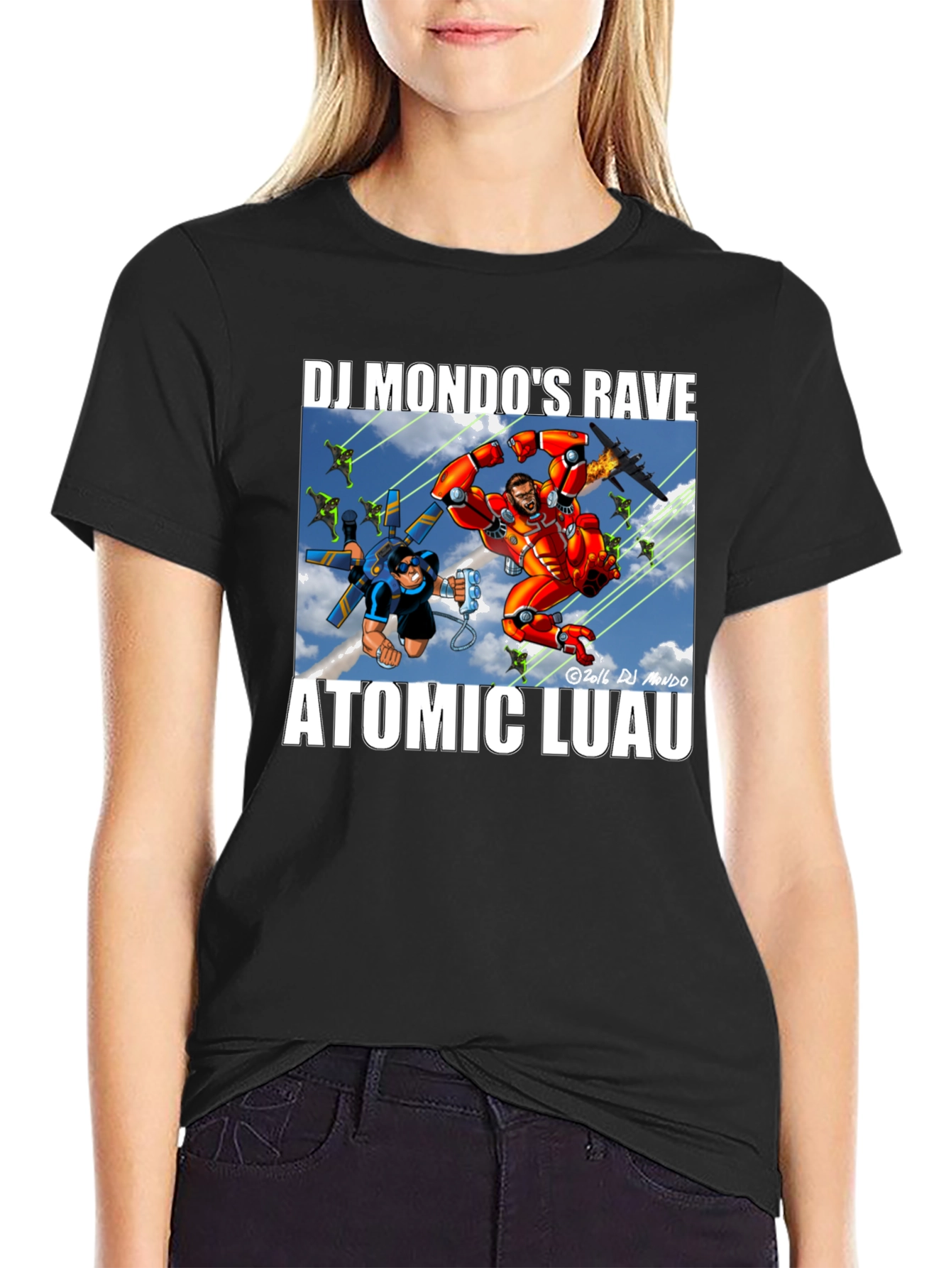 DJ Mondo's Rave Atomic Luau Graphic Tee - 2