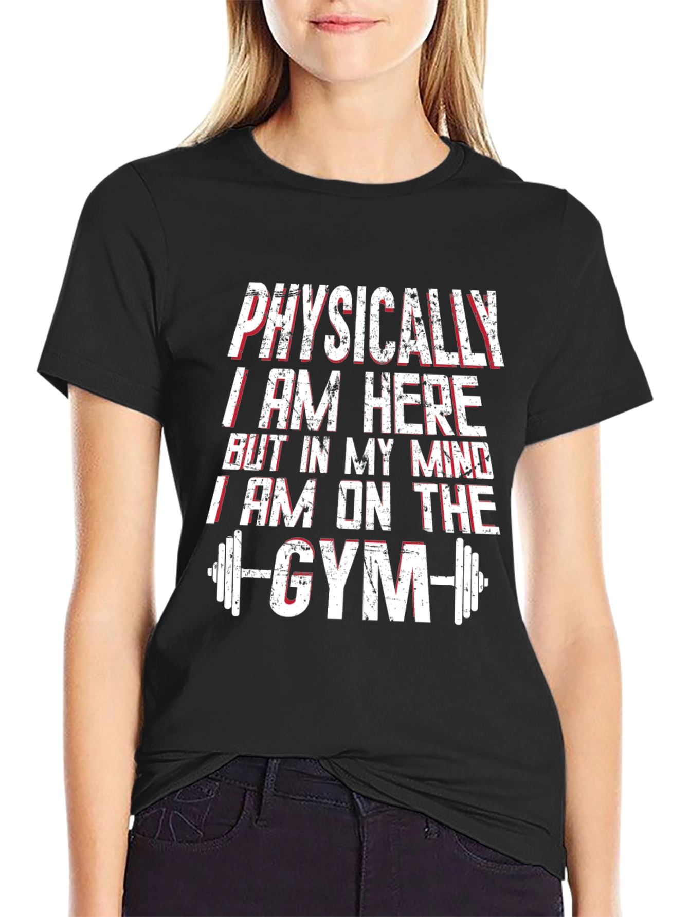 Black Gym Mindset T-Shirt - Workout Motivation view 2
