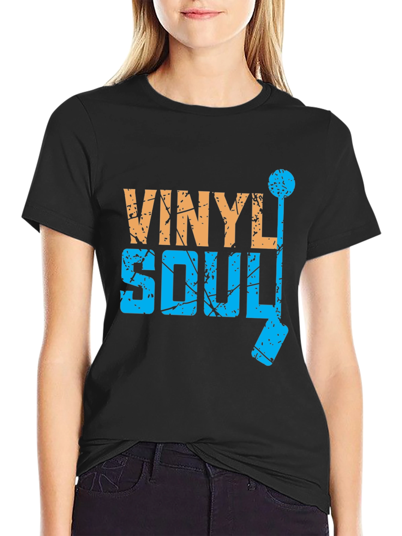 Black Vinyl Soul Graphic T-Shirt view 2