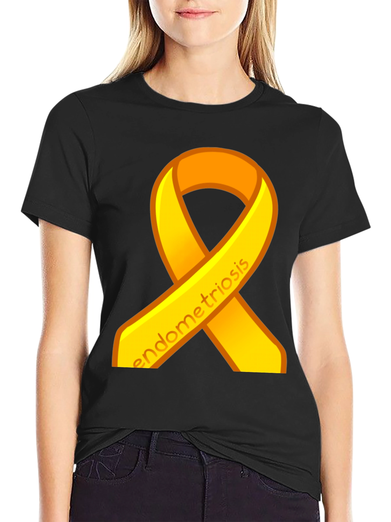 Endometriosis Awareness Ribbon T-Shirt - 2