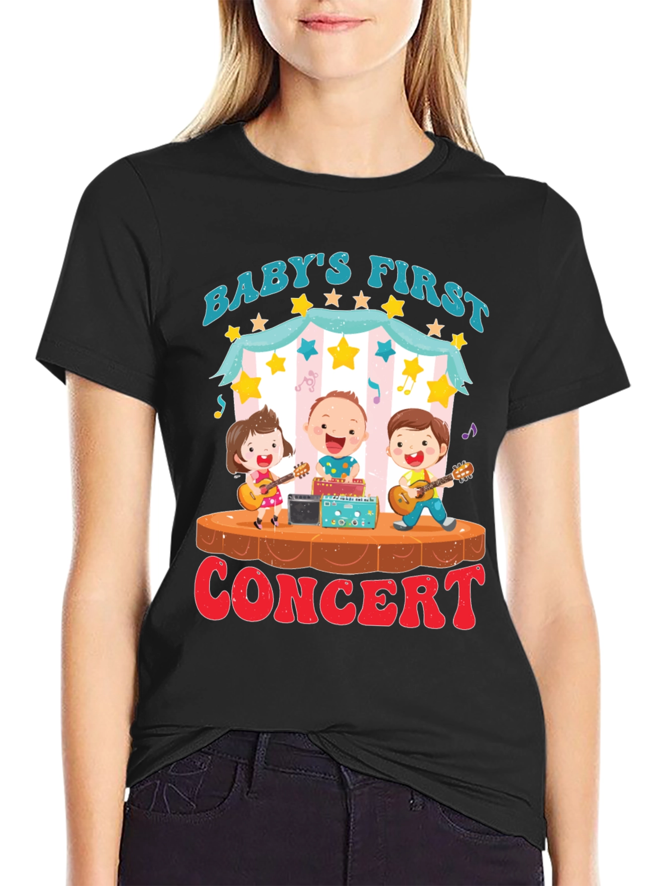 Black Baby's First Concert Graphic Tee view 2