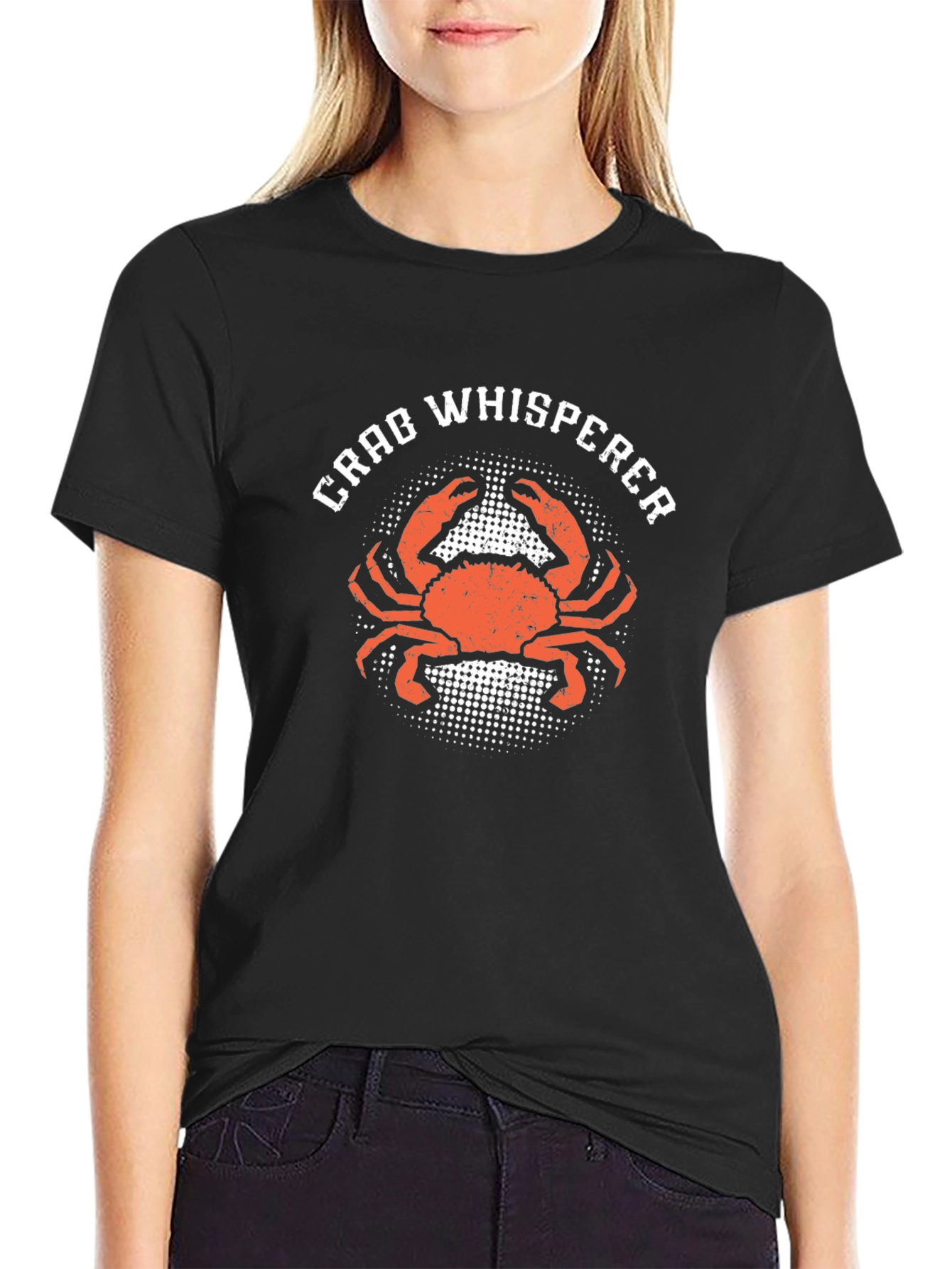 Black Crab Whisperer Graphic T-Shirt - Coastal Life view 2