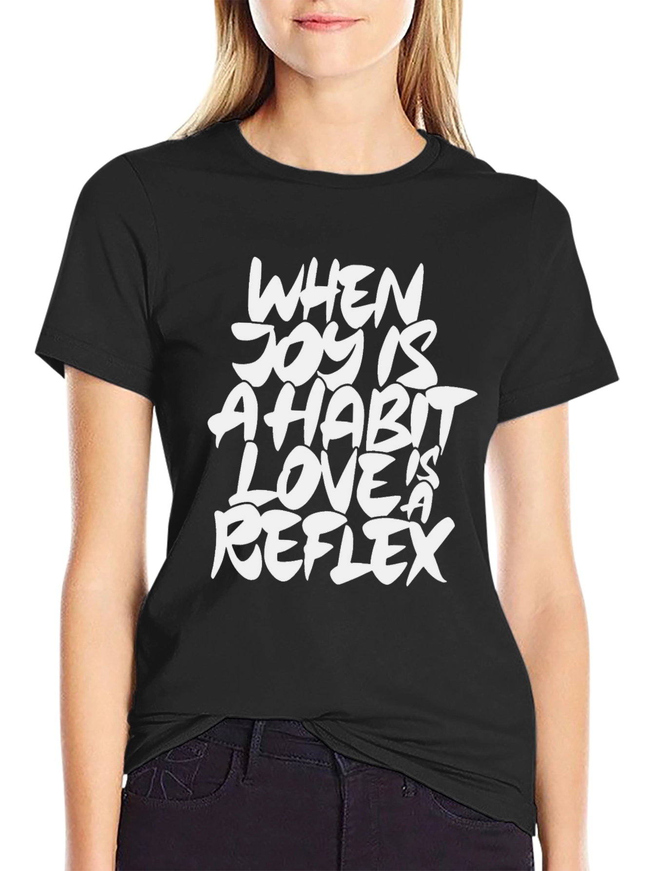 Black Joy is a Habit Graphic Tee - Black view 2