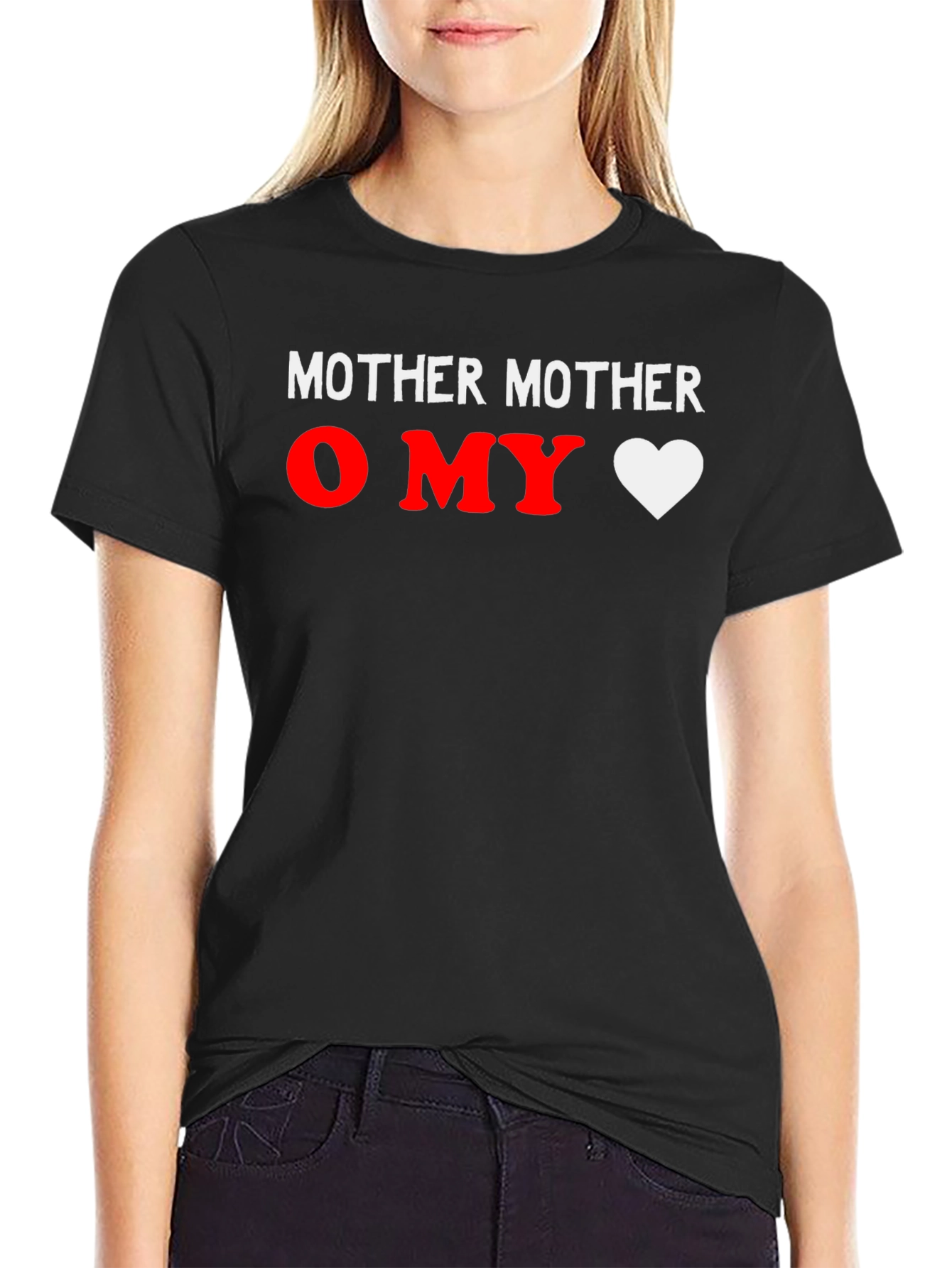 Black Mother Mother O MY Heart T-Shirt view 2