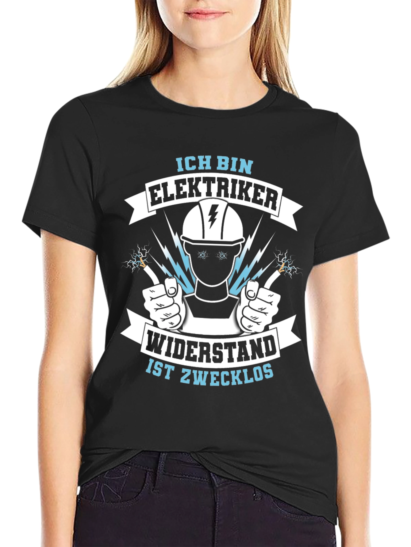 Electrician Humor Tee - Resistance Is Futile - 2