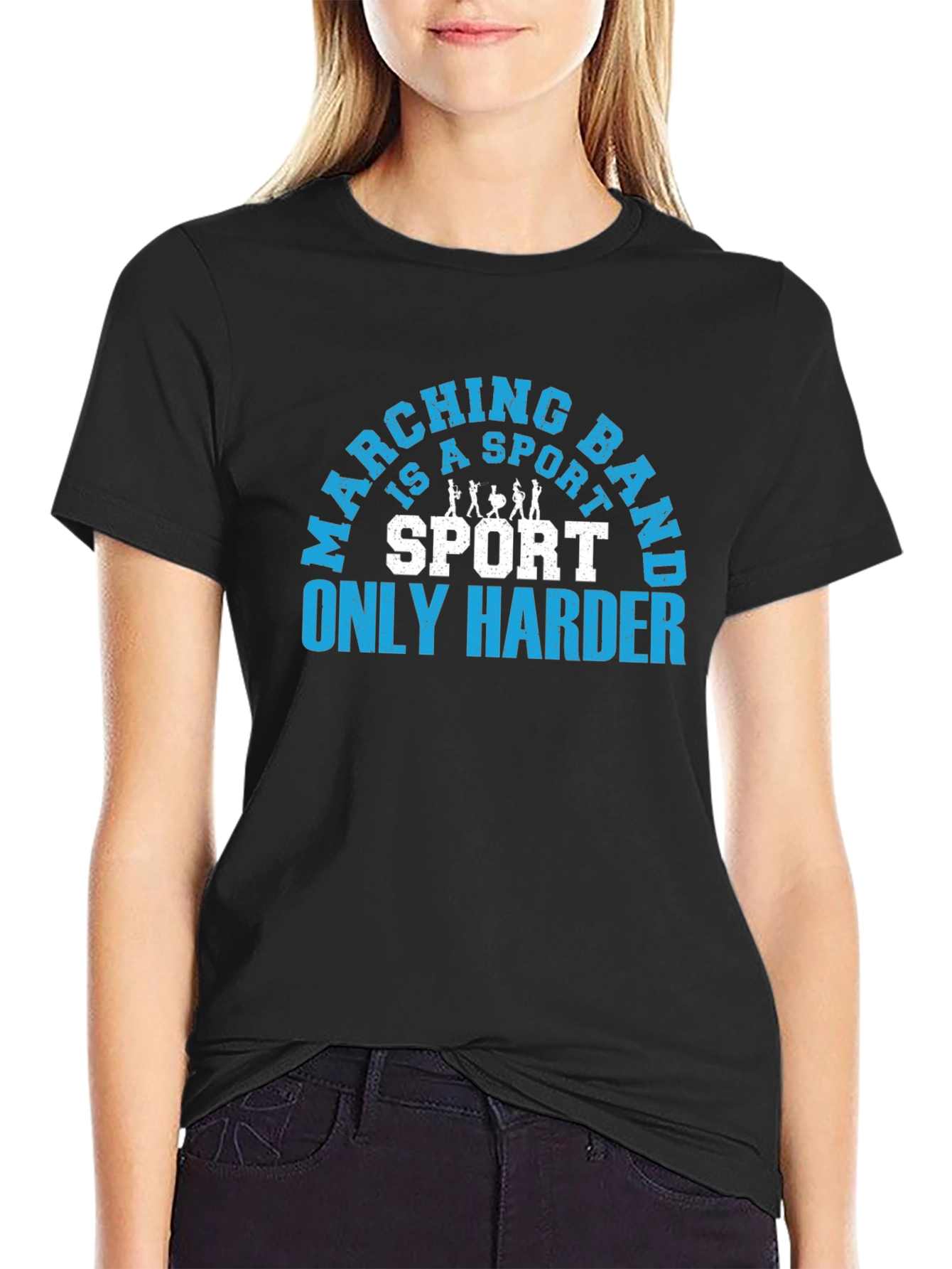Black Marching Band is a Sport T-Shirt view 2