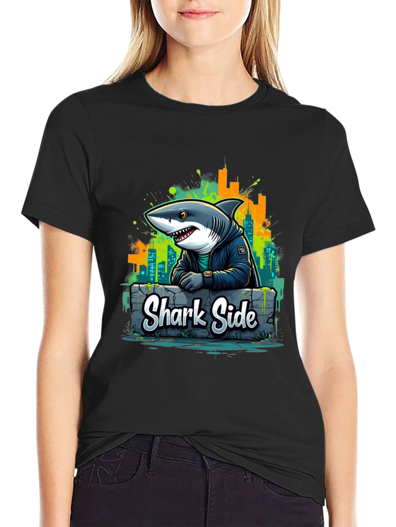 Shark Side T-Shirt: Urban Cool - 2