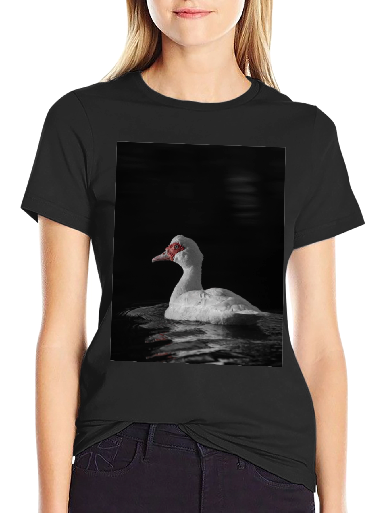 Black Duck Graphic Black T-Shirt view 2