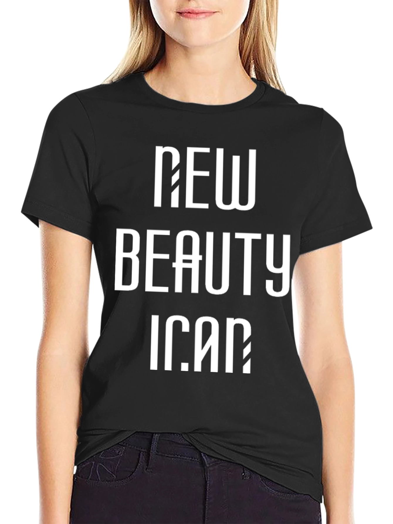 Black New Beauty Icon Black Graphic Tee view 2