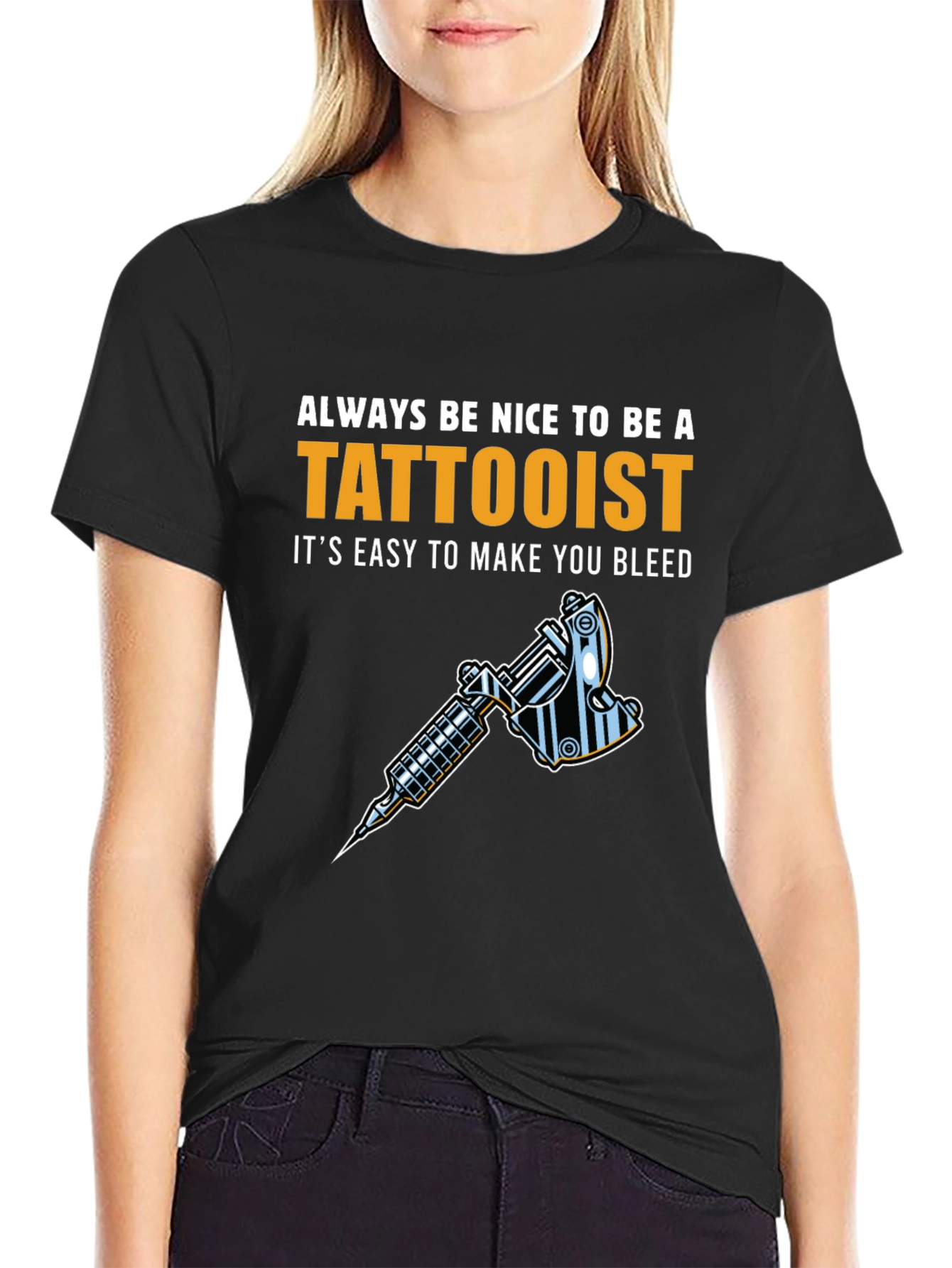 Tattoo Artist T-Shirt - Always Be Nice Tattooist Graphic Tee - 2