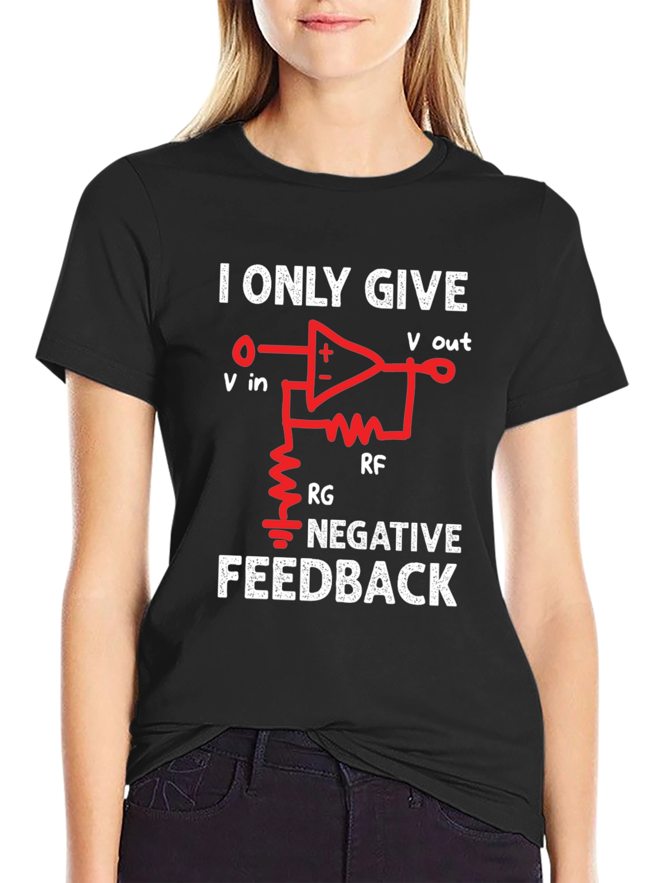Black Negative Feedback T-Shirt - Funny Engineer Tee view 2