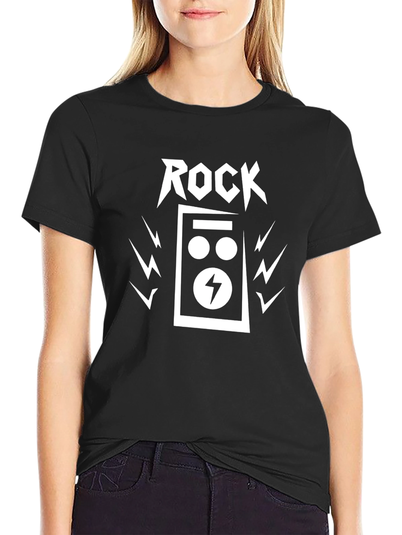 Black Rock Music T-Shirt - Stylish Graphic Tee view 2