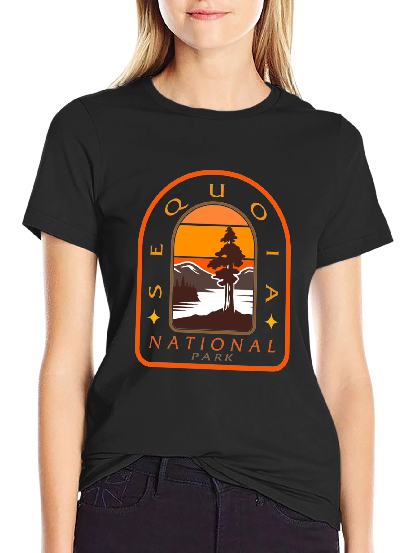 Black Sequoia National Park T-Shirt Black view 2