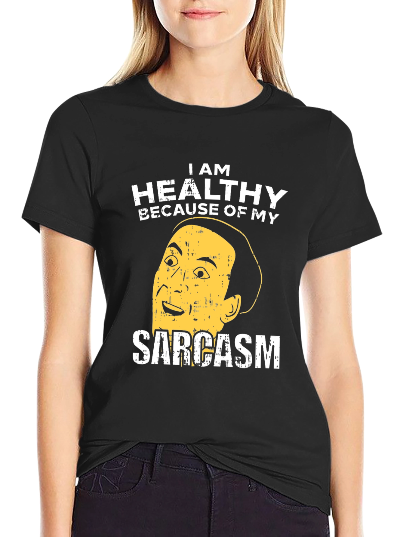 Black Sarcasm T-Shirt view 2