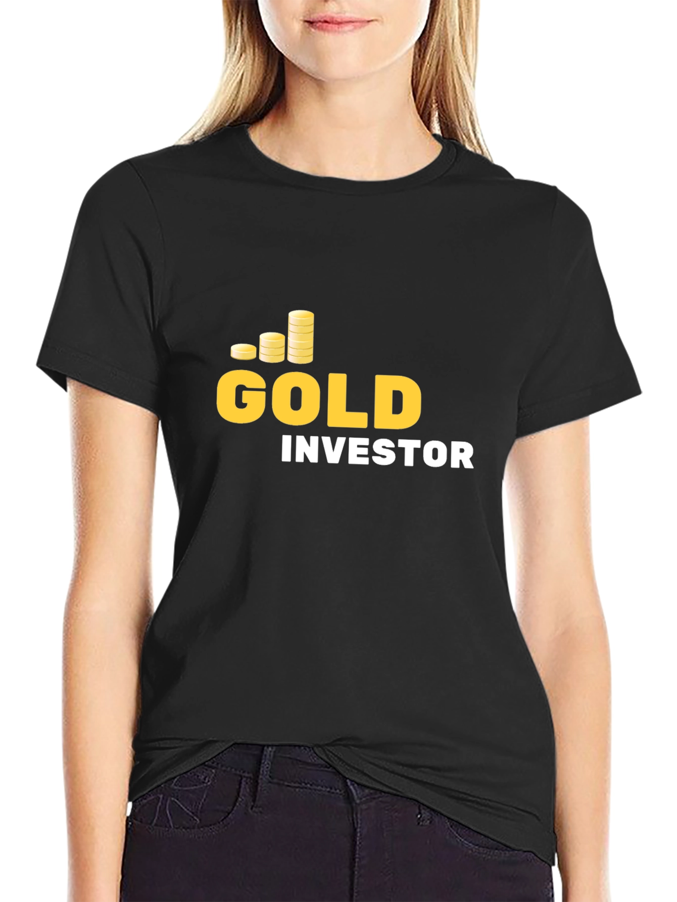 Gold Investor T-Shirt - Crypto Currency Design - 2