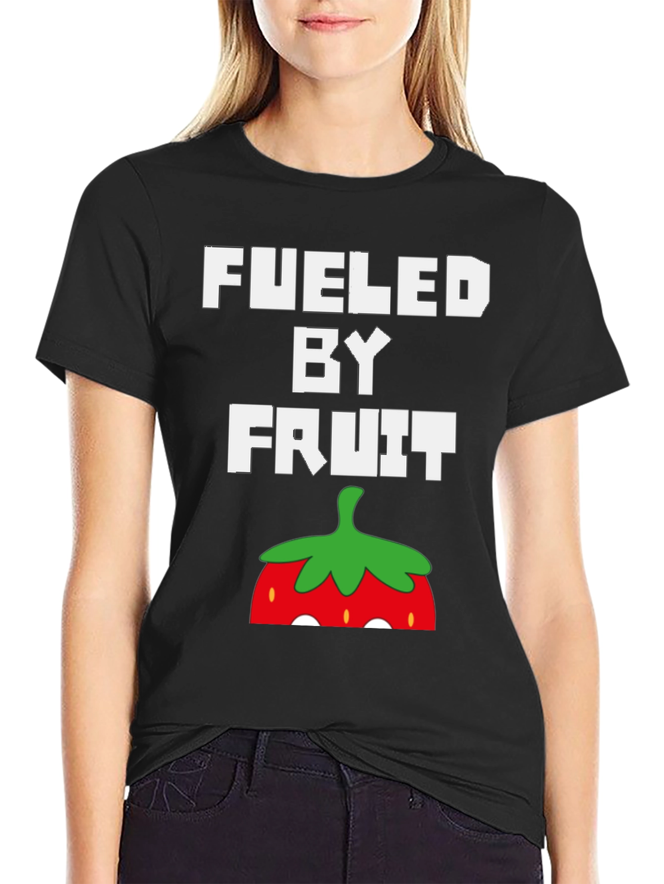 Black Fueled By Fruit Graphic Tee view 2