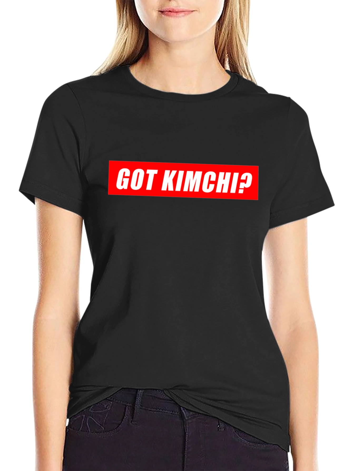 Black Got Kimchi? Black Graphic Tee view 2