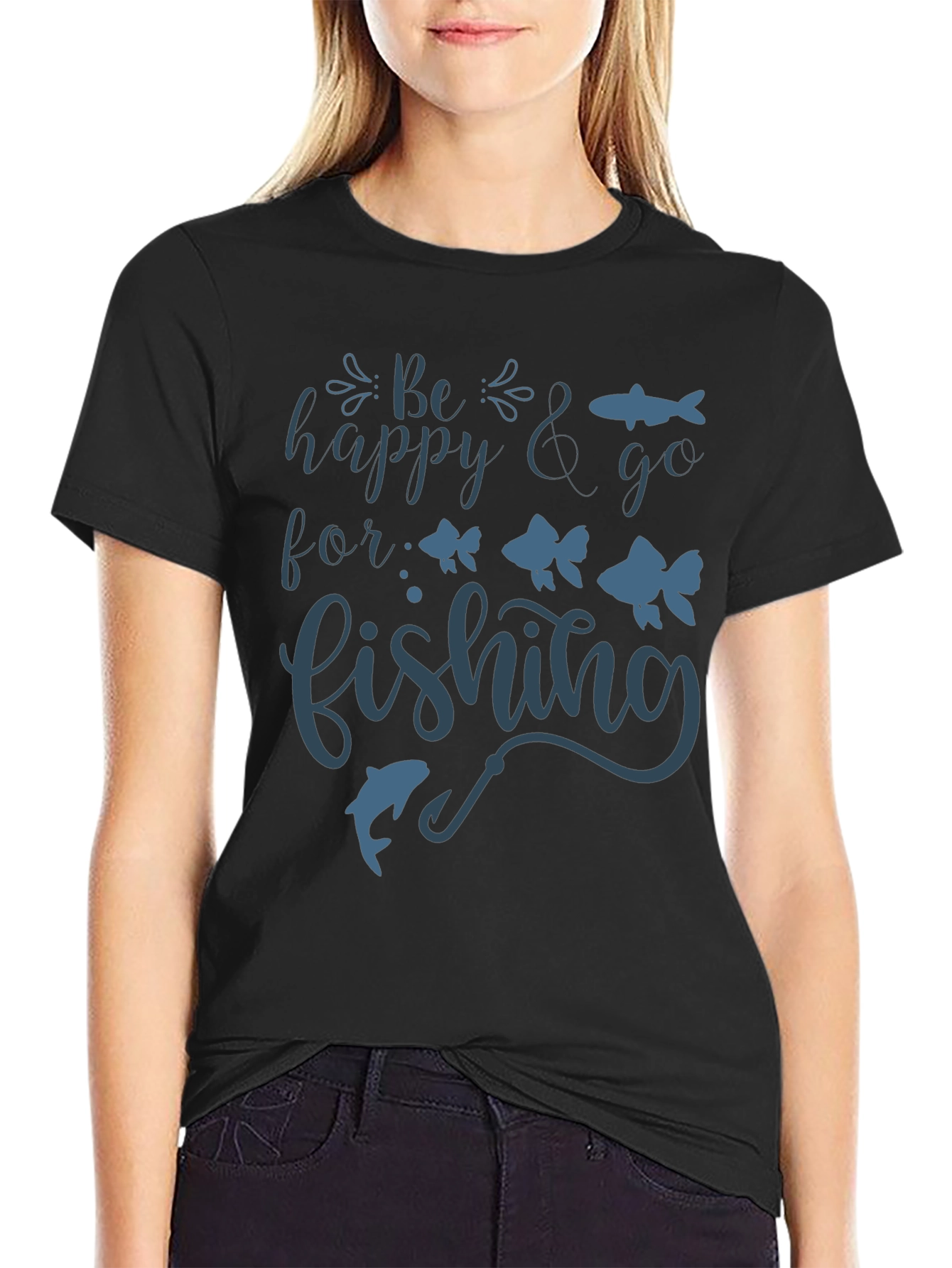 Be Happy and Go Fishing T-Shirt - 2