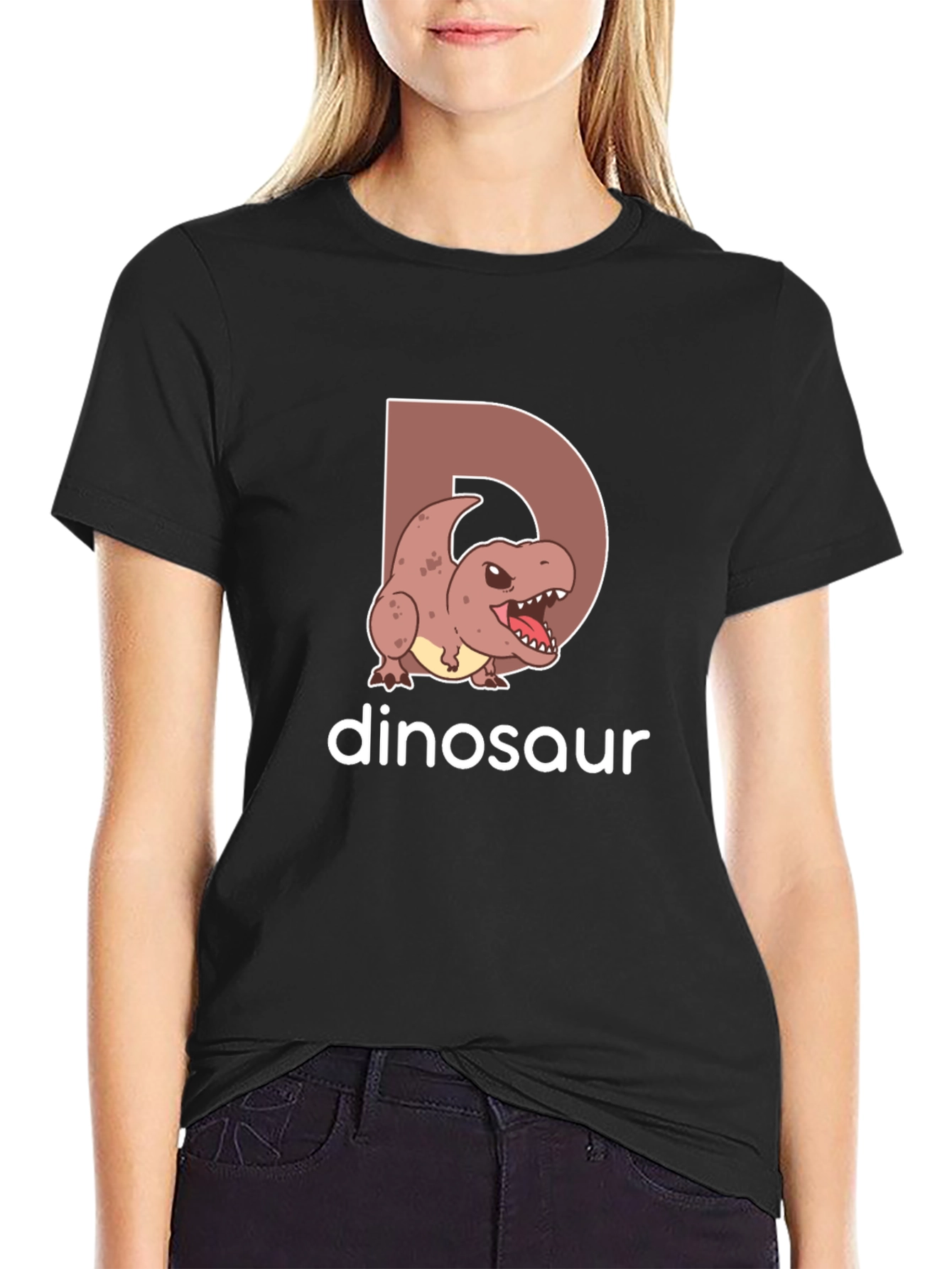 Black Dinosaur Initial D T-Shirt view 2