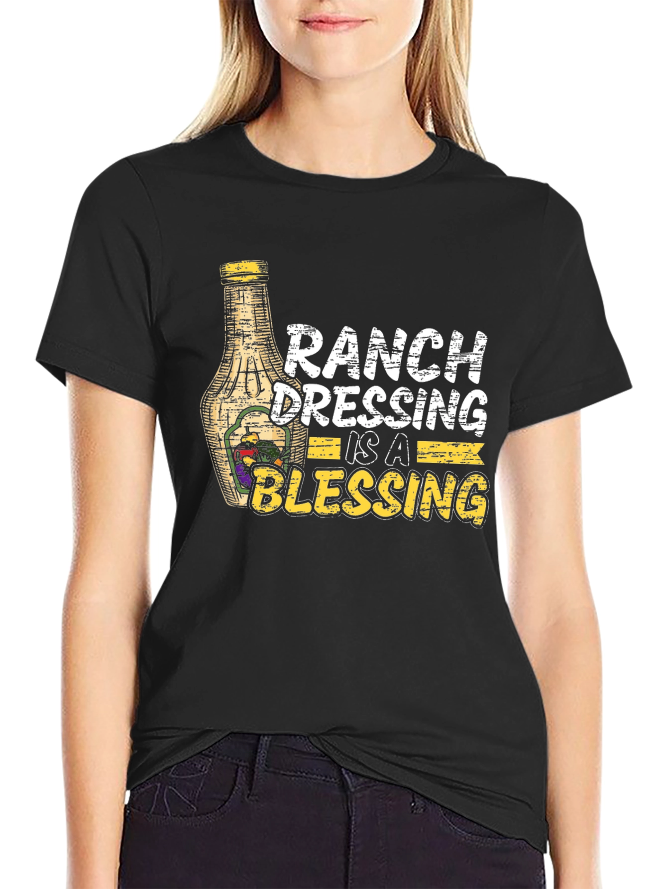 Black Ranch Dressing is a Blessing Graphic Tee view 2