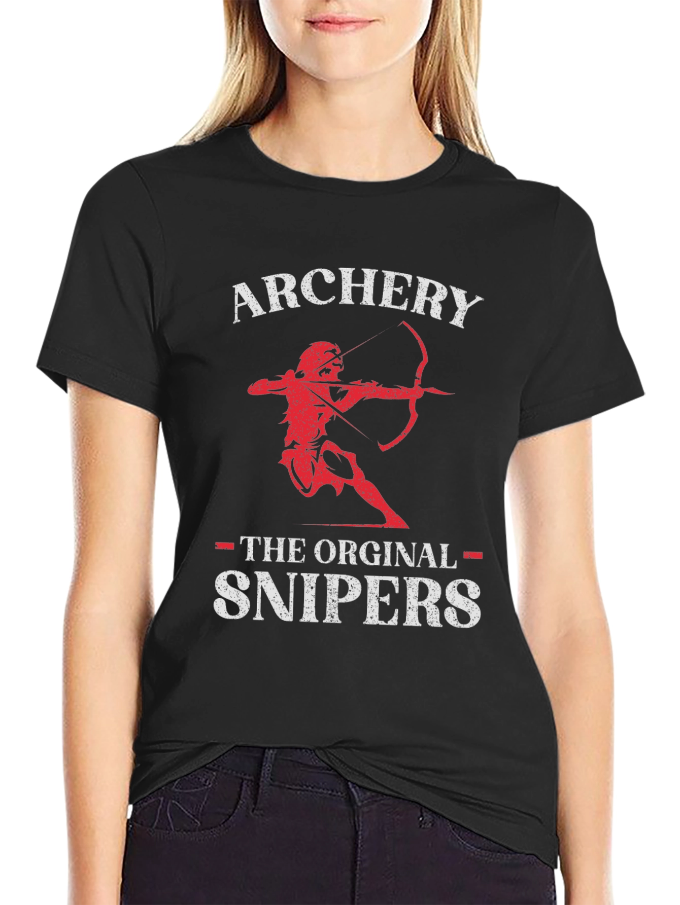Black Archery T-Shirt - Original Snipers Tee view 2