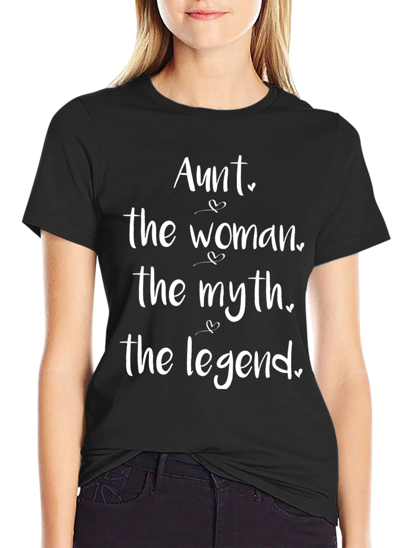 Black Aunt The Woman, The Myth, The Legend T-Shirt view 2