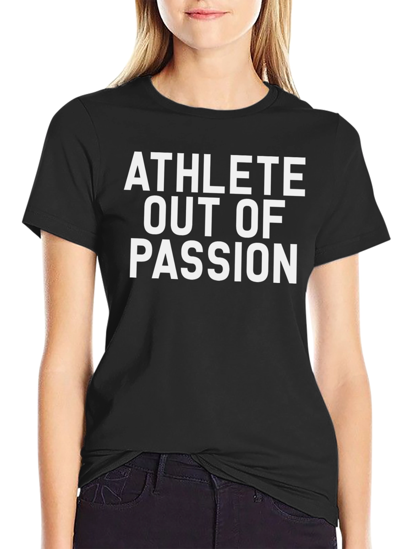 Black Athlete Out Of Passion Black Graphic Tee view 2
