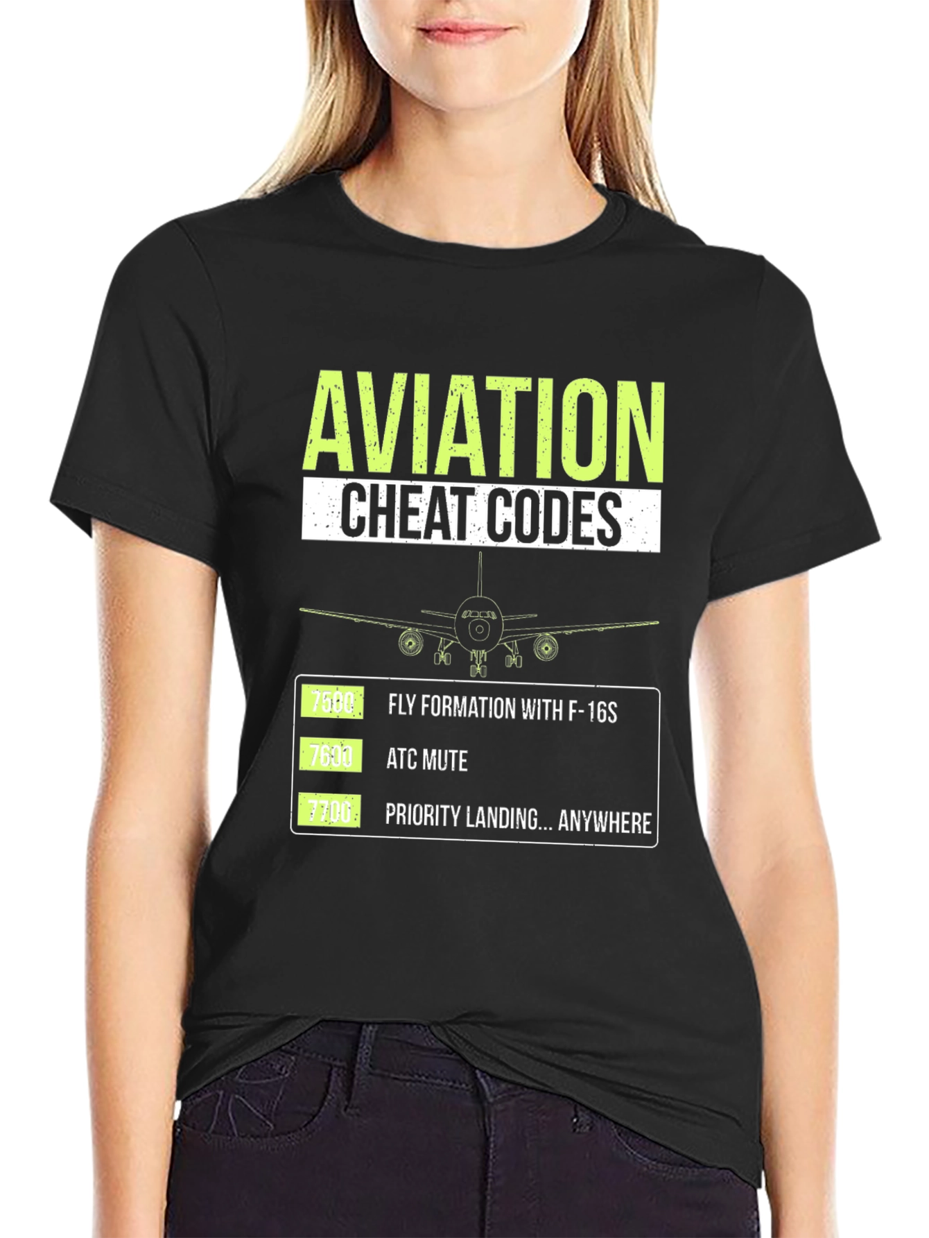 Aviation Cheat Codes Graphic T-Shirt - 2
