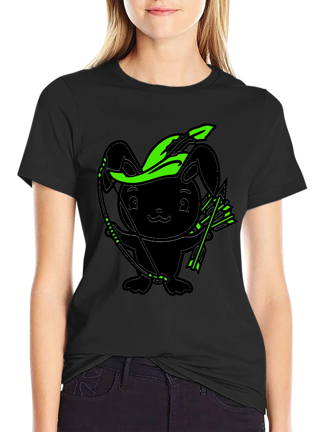 Bunny Archer Graphic Tee - Black - 2