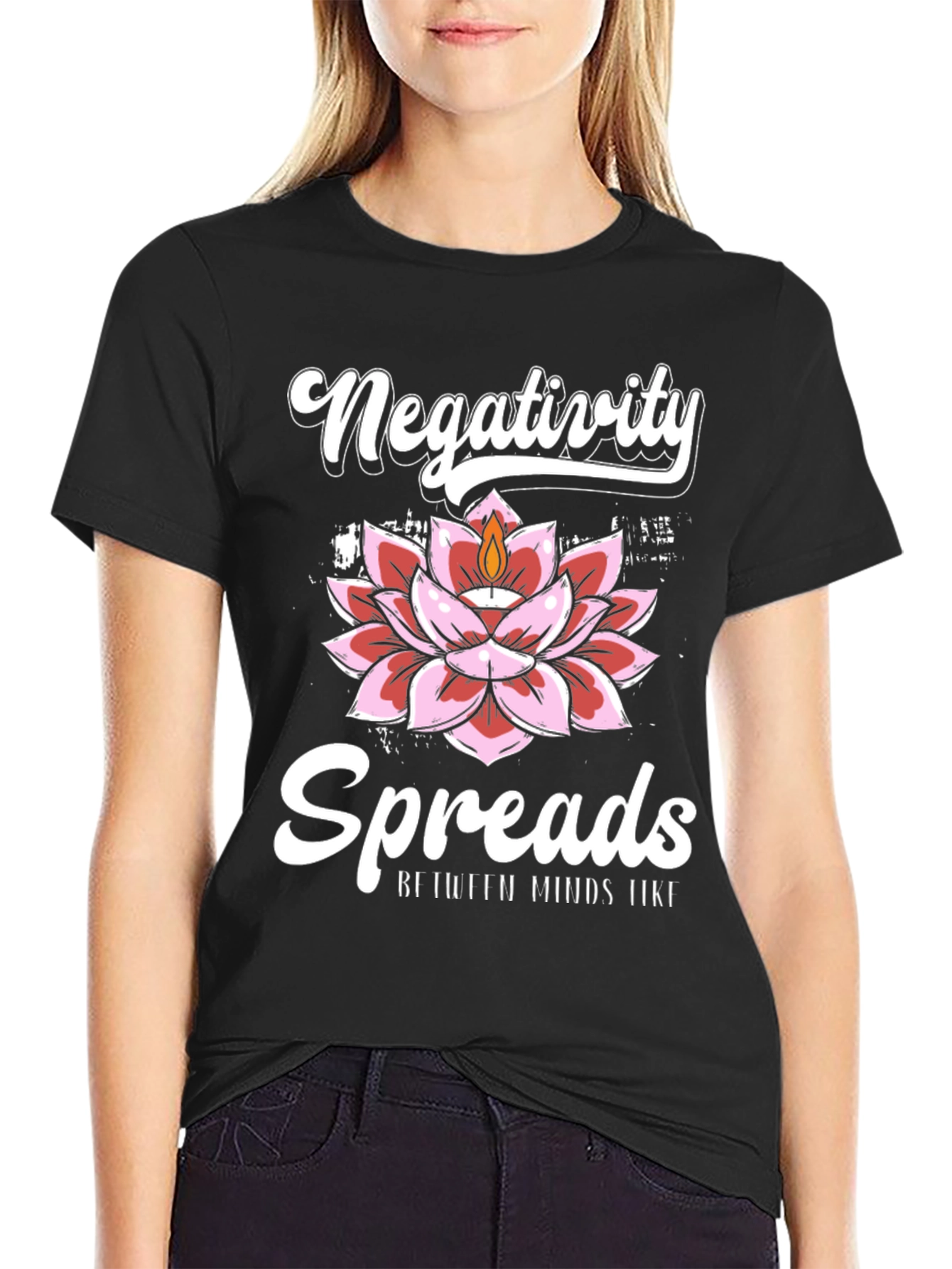 Black Negativity Spreads Graphic Tee view 2