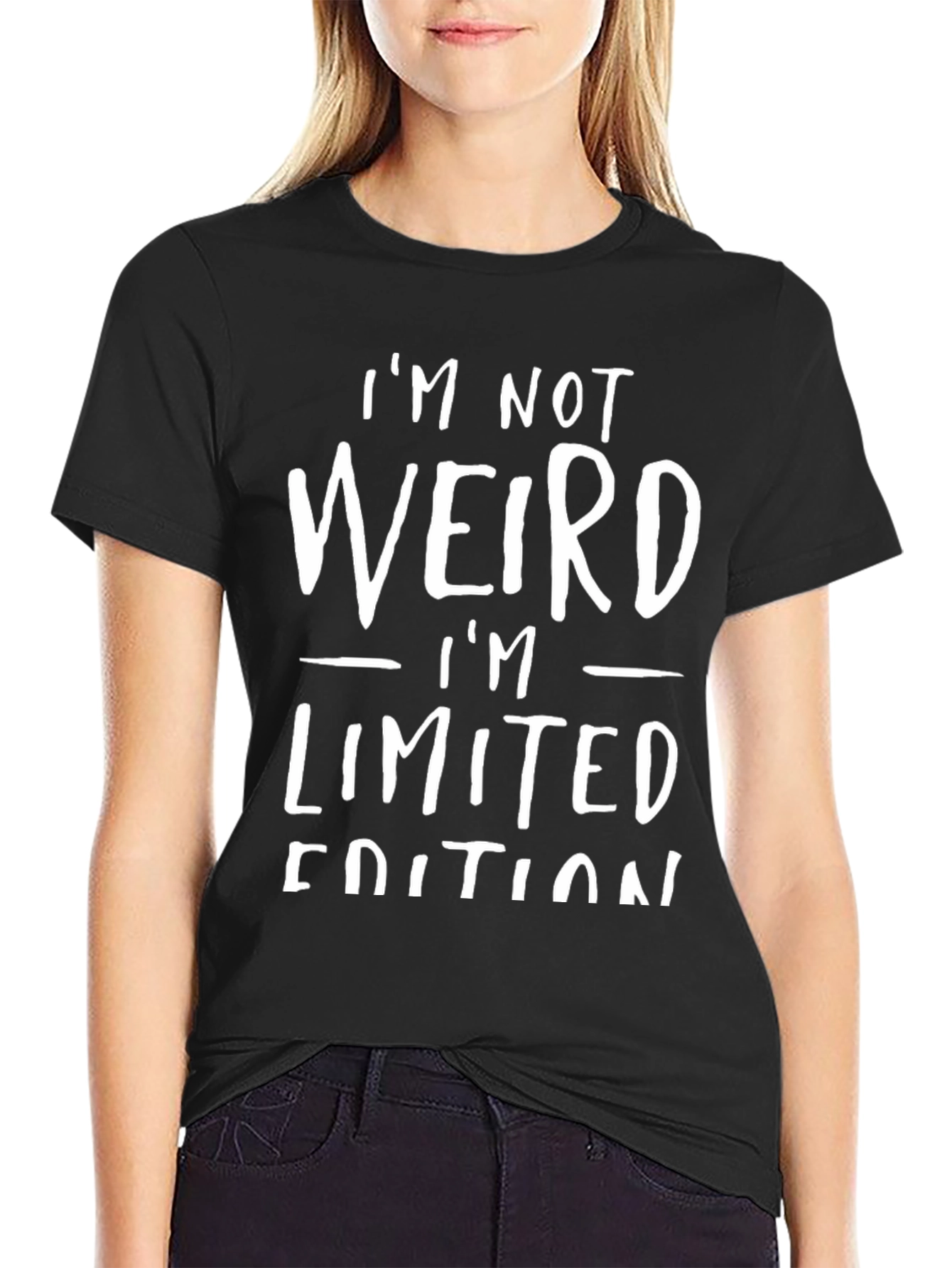 Black I'm Not Weird T-Shirt: Limited Edition view 2