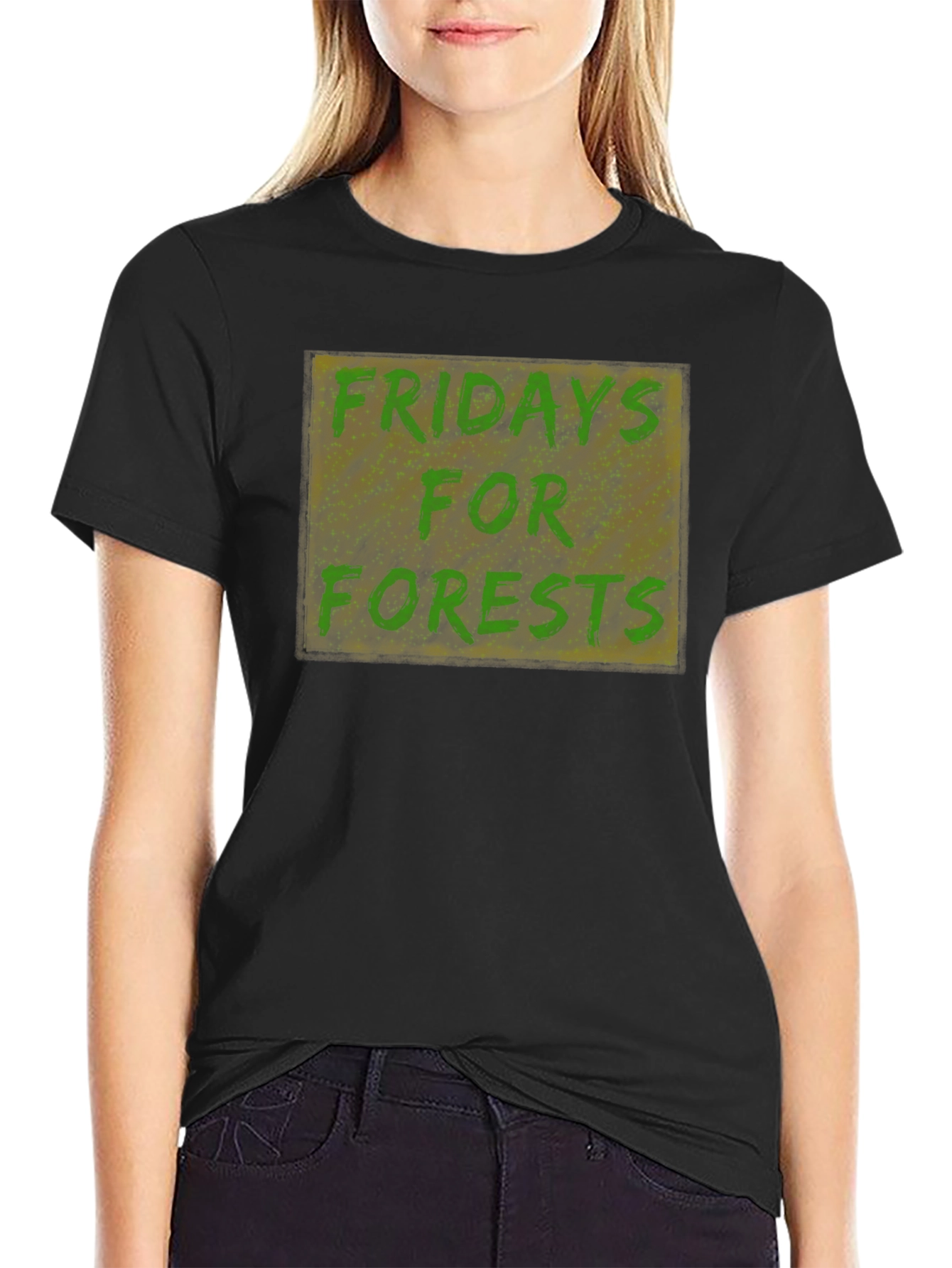 Black Fridays for Forests Graphic T-Shirt - Black view 2