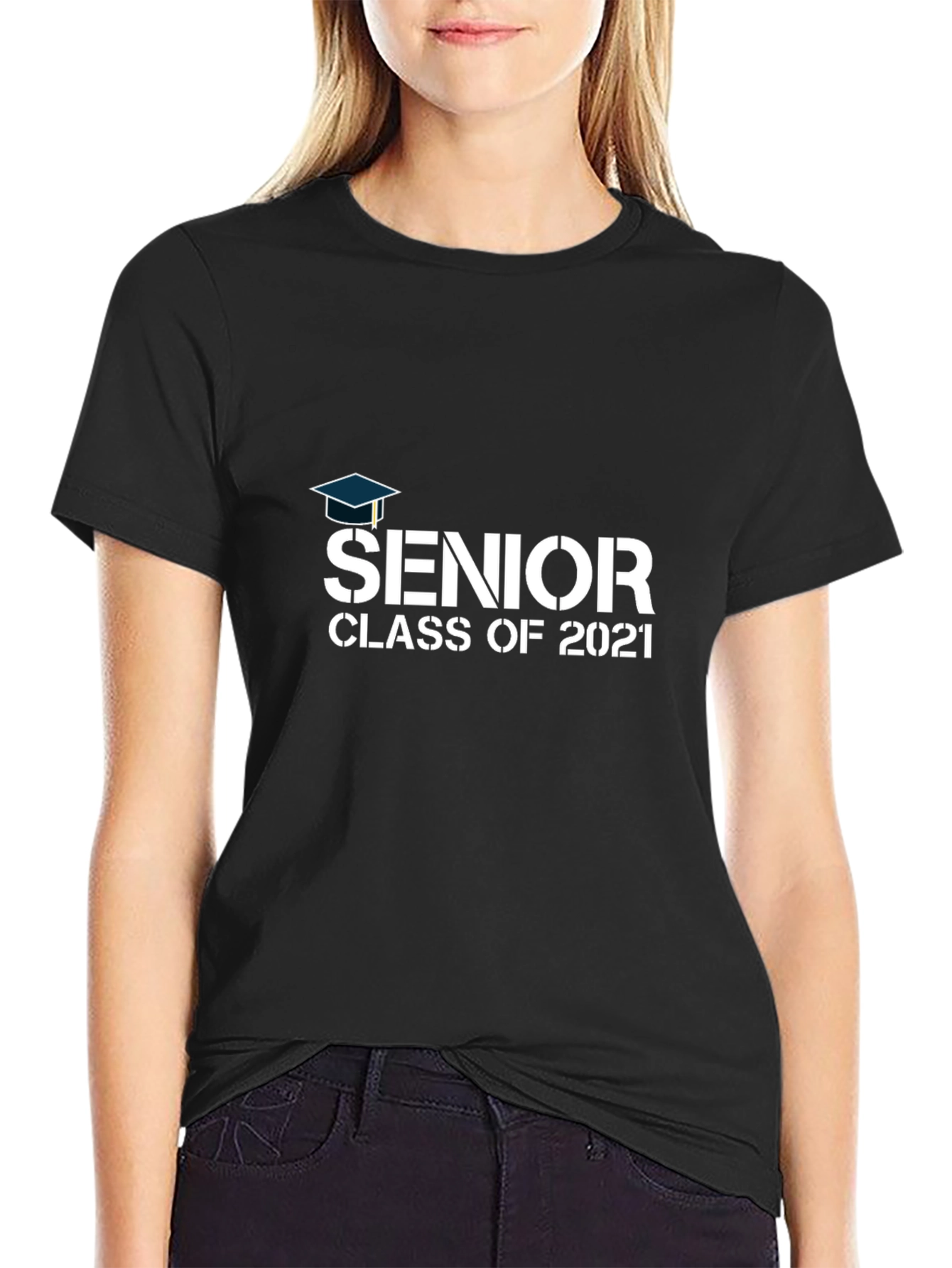 Black Senior Class of 2021 T-Shirt view 2