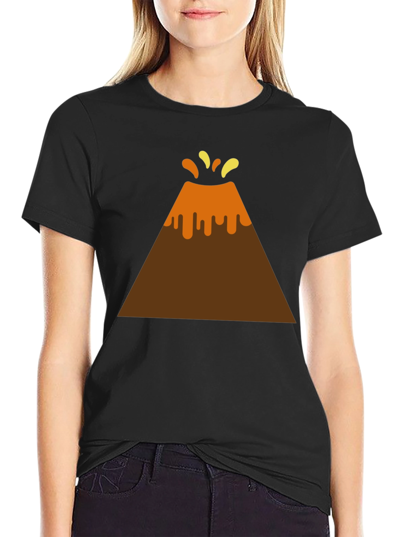 Black Volcano T-Shirt - Erupting Fun! view 2