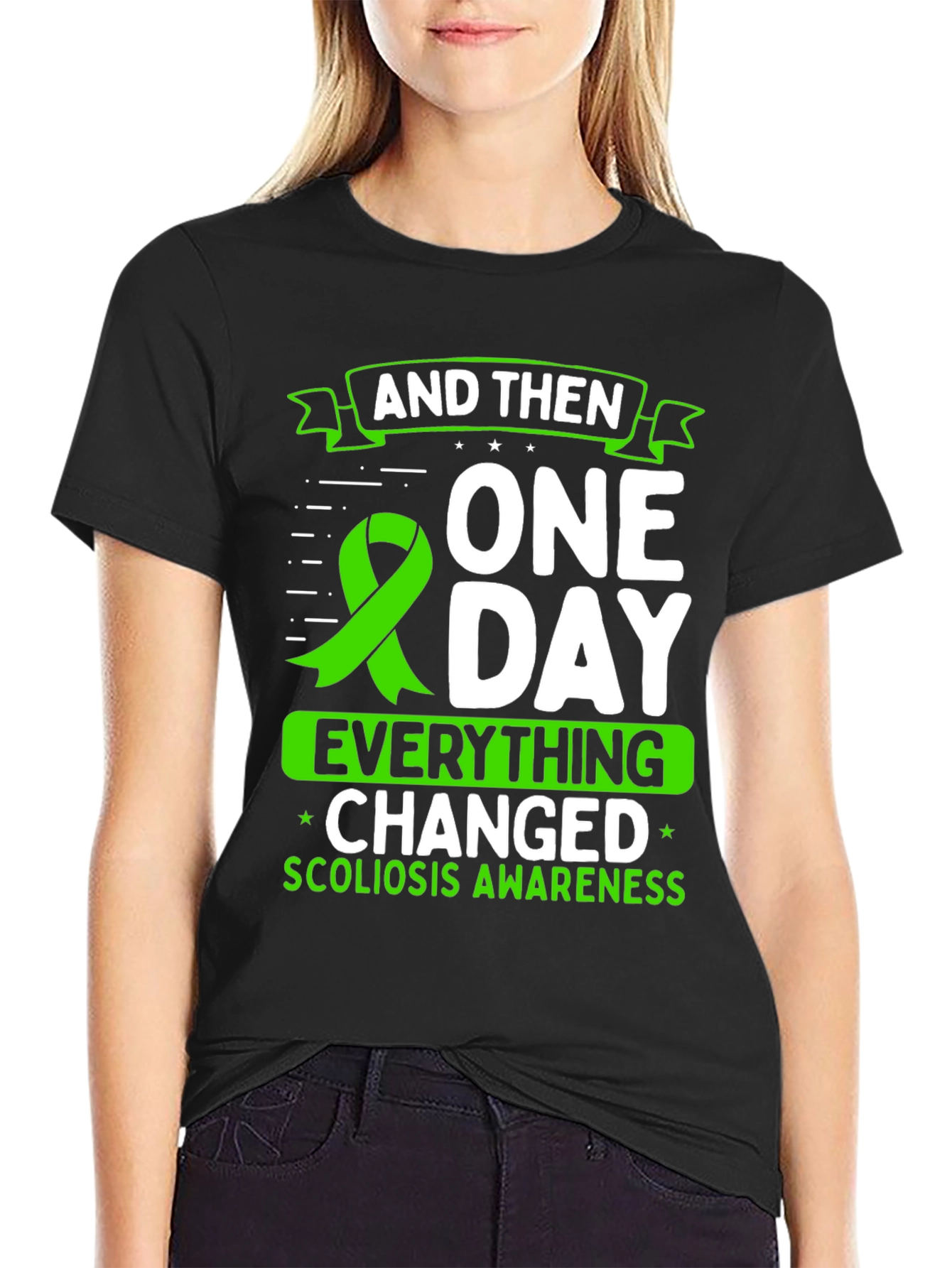 Scoliosis Awareness T-Shirt - Everything Changed - 2