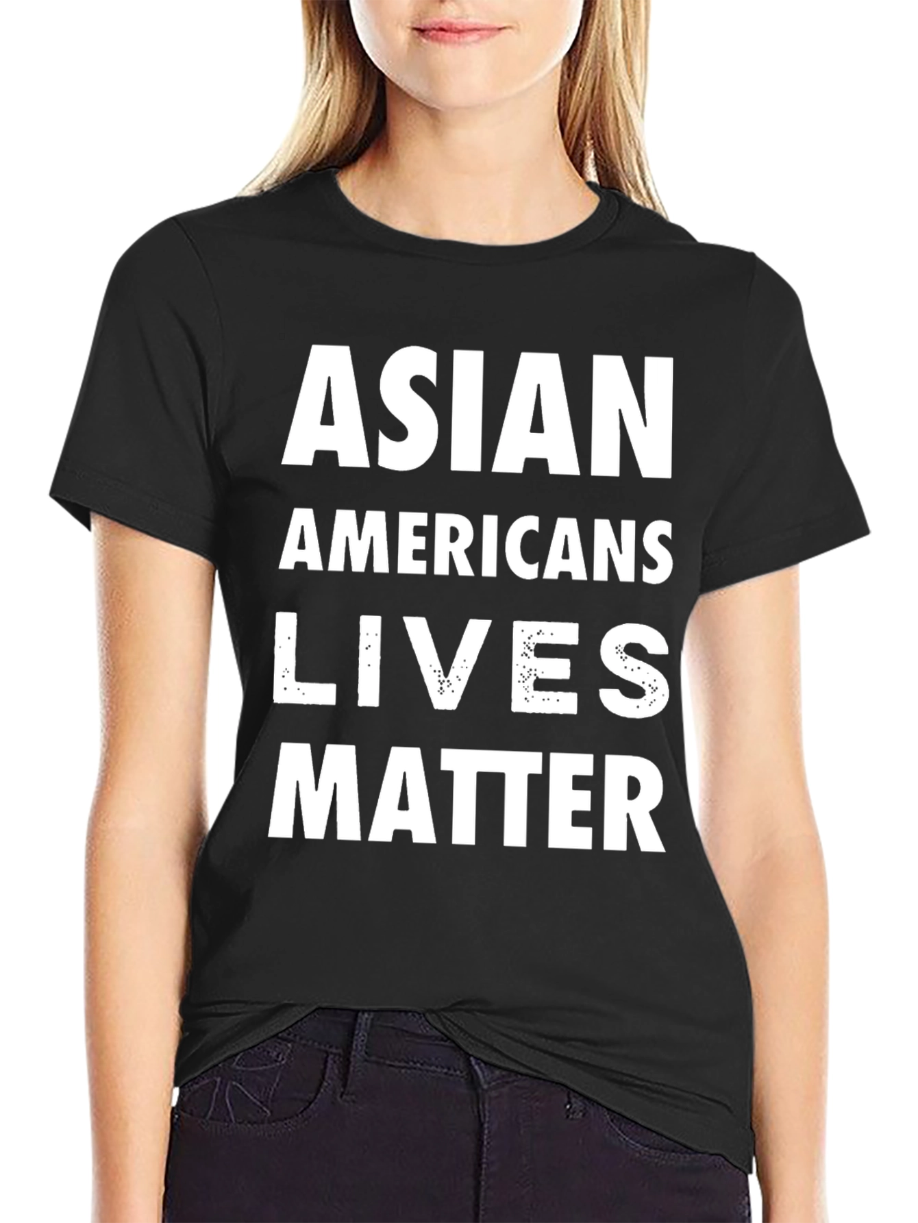 Black Asian Americans Lives Matter Graphic Tee - Unisex view 2