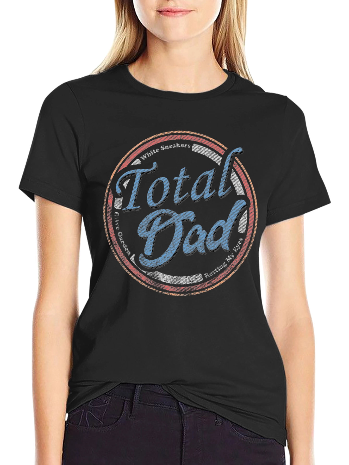 Black Total Dad T-Shirt - Perfect Dad Gift! view 2